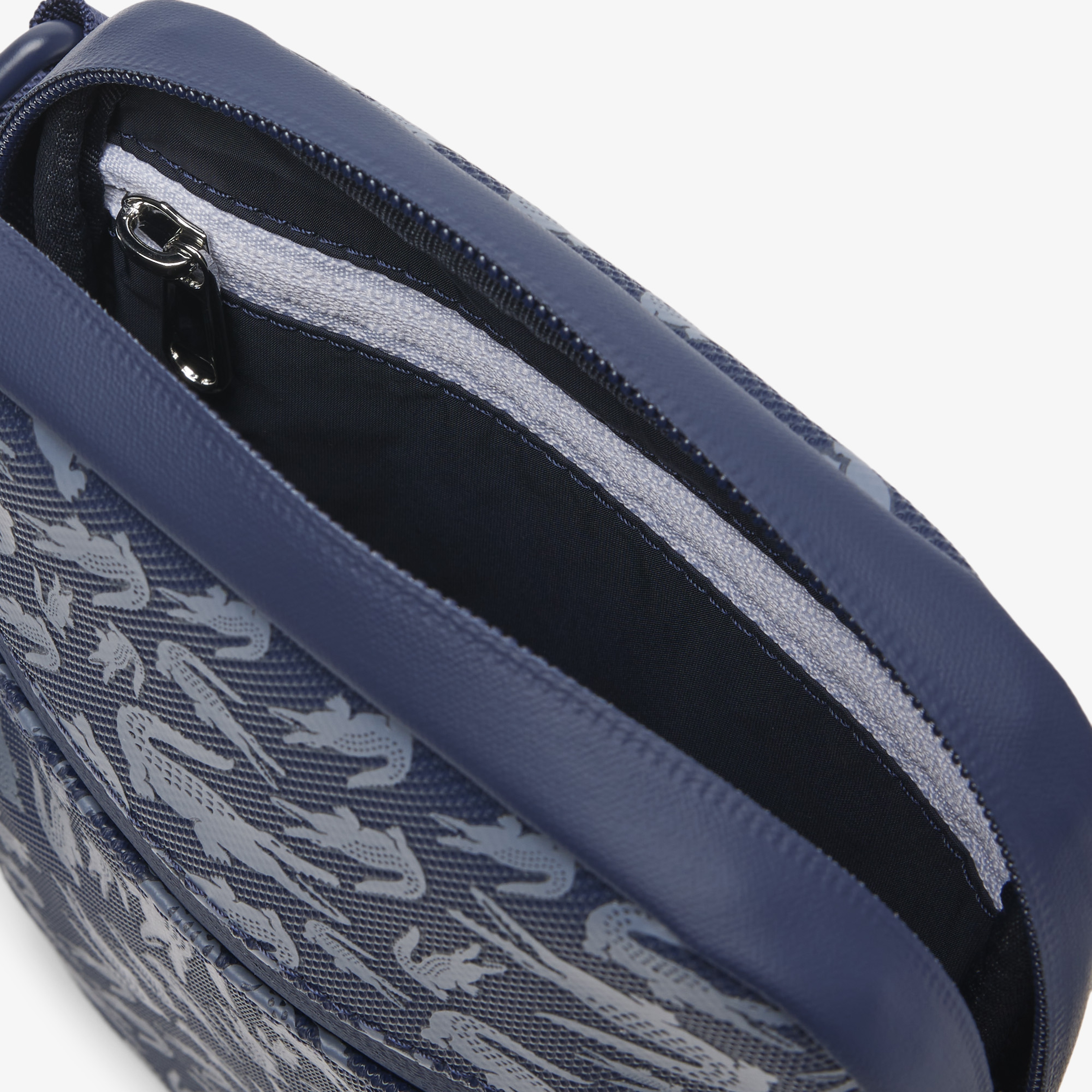 Lacoste LCST Erkek  Desenli Lacivert Postacı Çantası