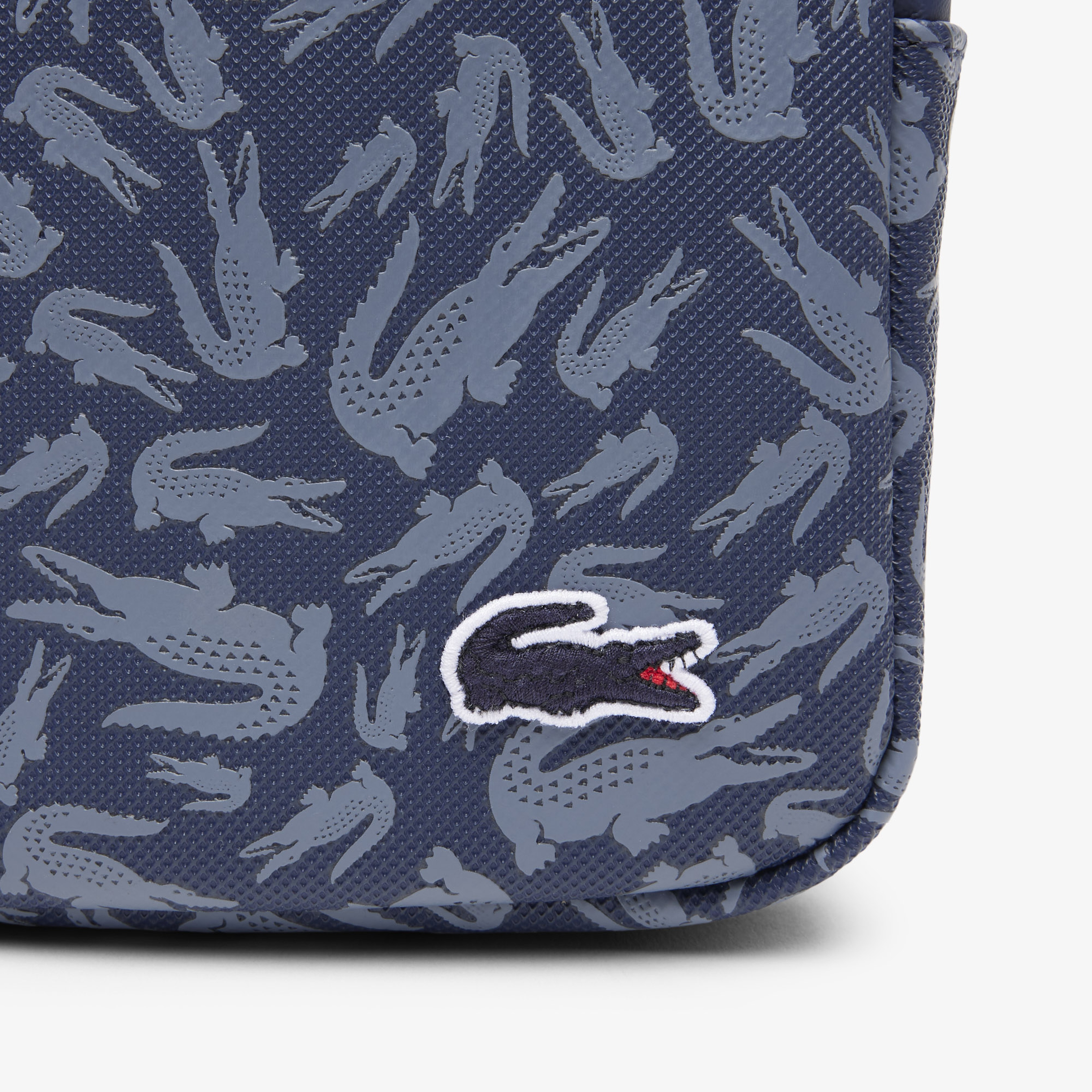 Lacoste LCST Erkek  Desenli Lacivert Postacı Çantası