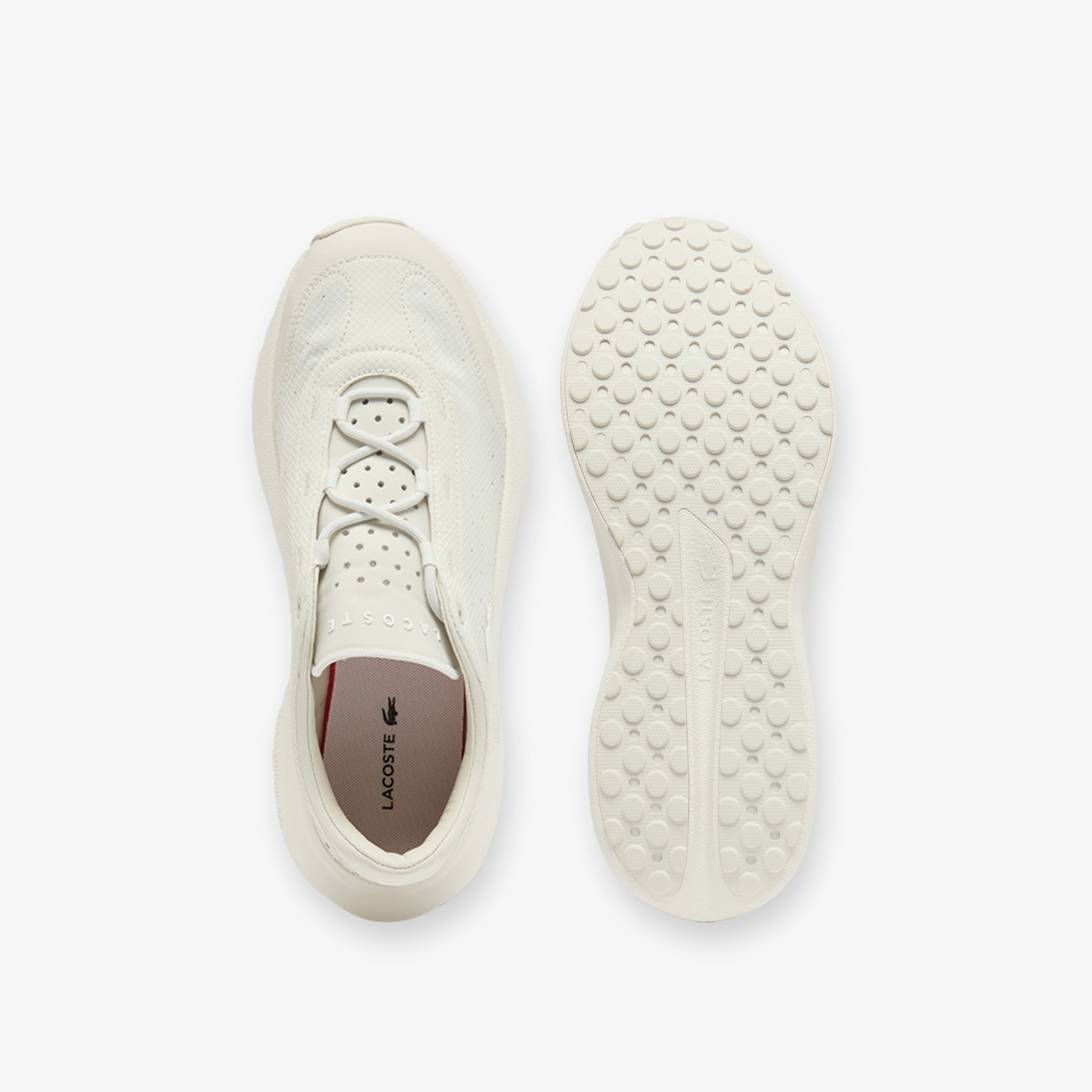 Lacoste Neo Run Active Erkek Krem Sneaker