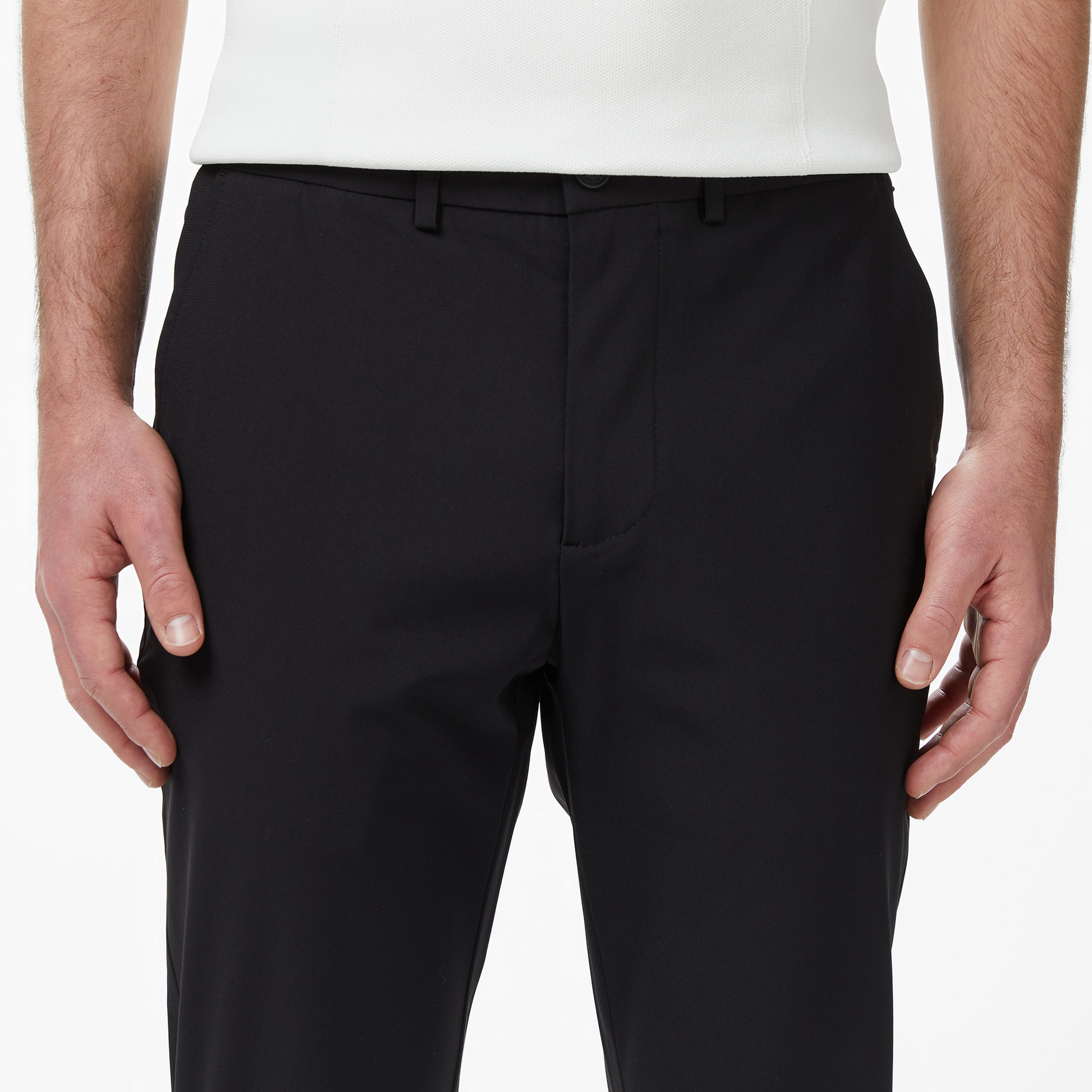 Erkek Slim Fit Siyah Chino Pantolon