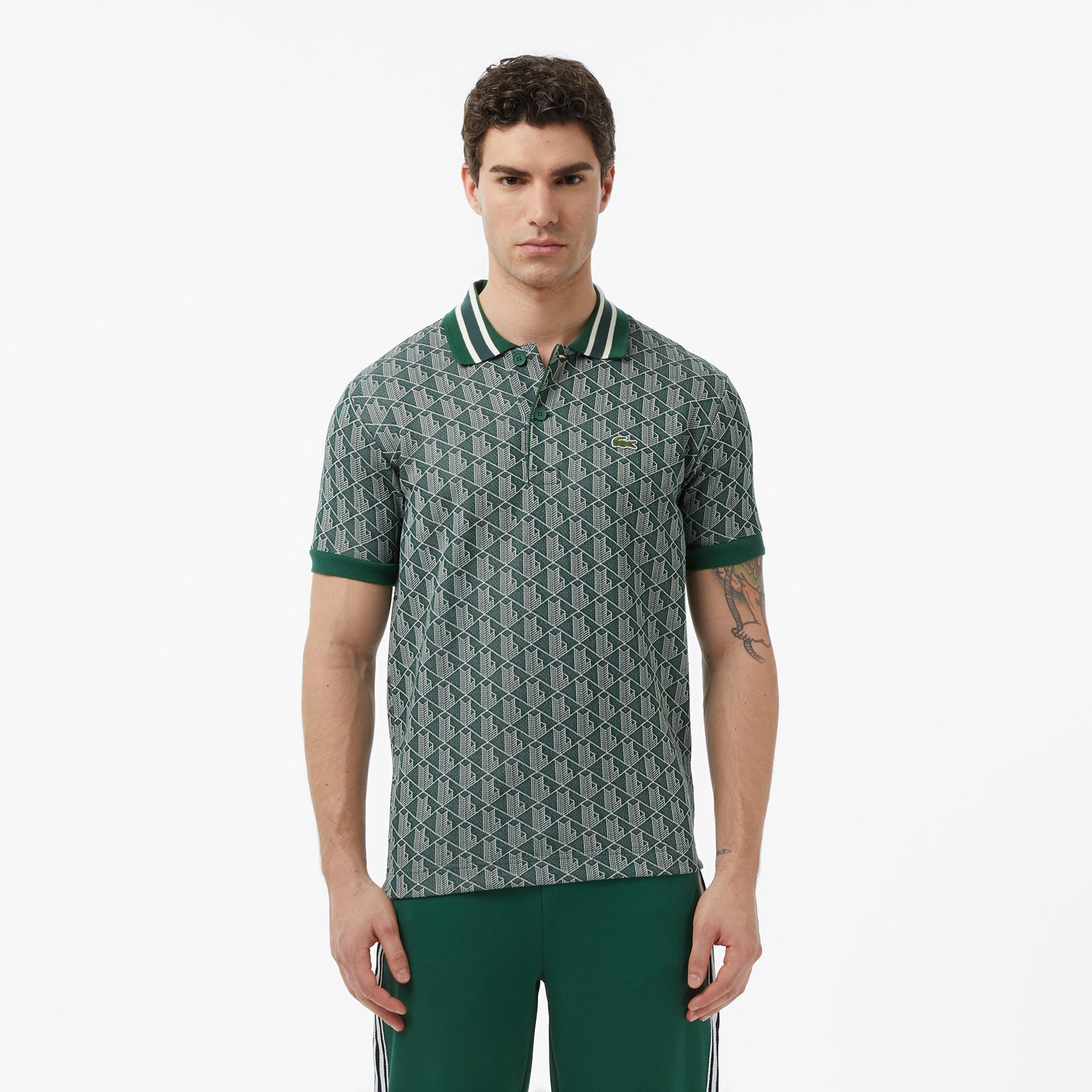 Lacoste Classic Fit Erkek Yeşil Polo