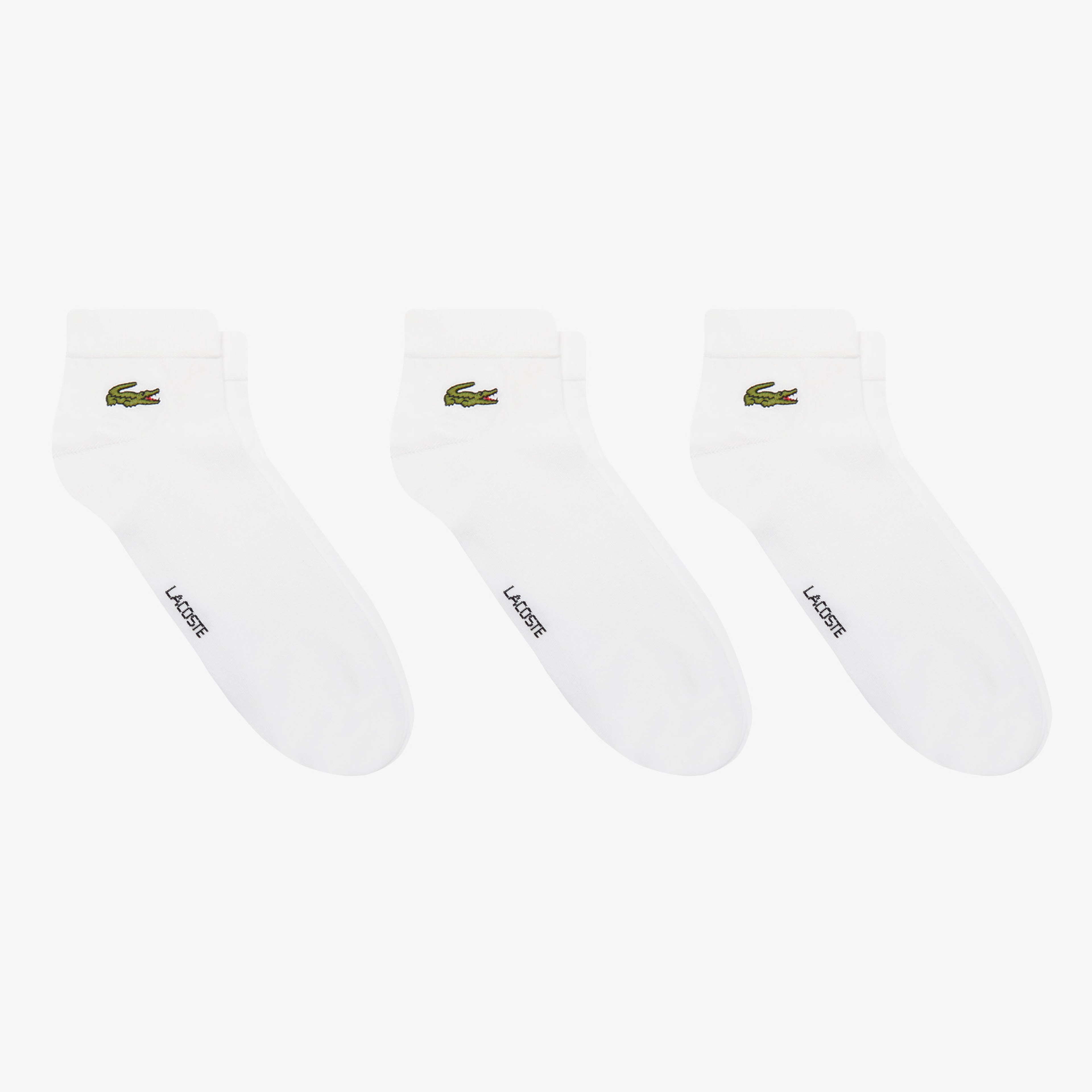 Unisex 3'lü Beyaz Çorap