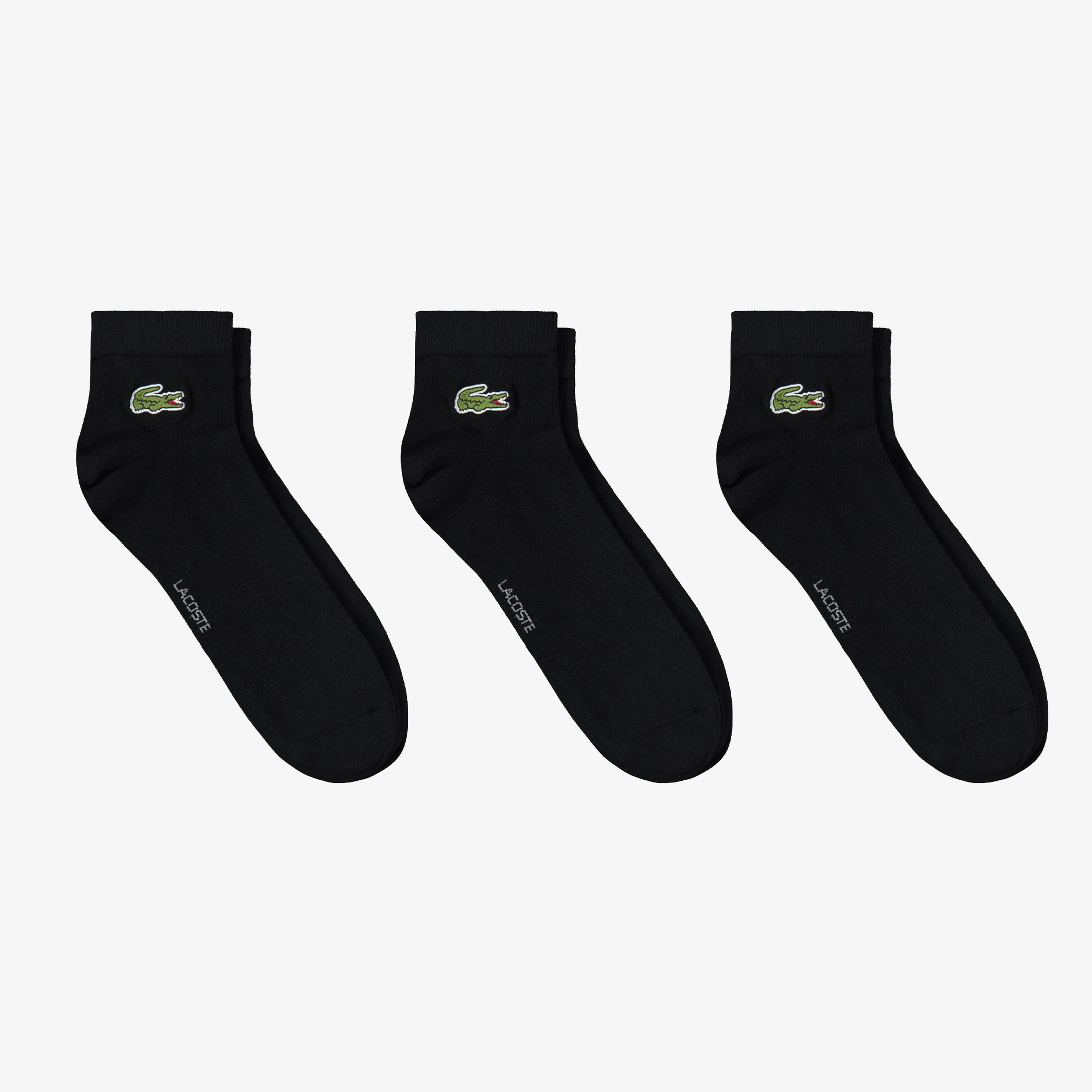 Unisex 3'lü Siyah Çorap