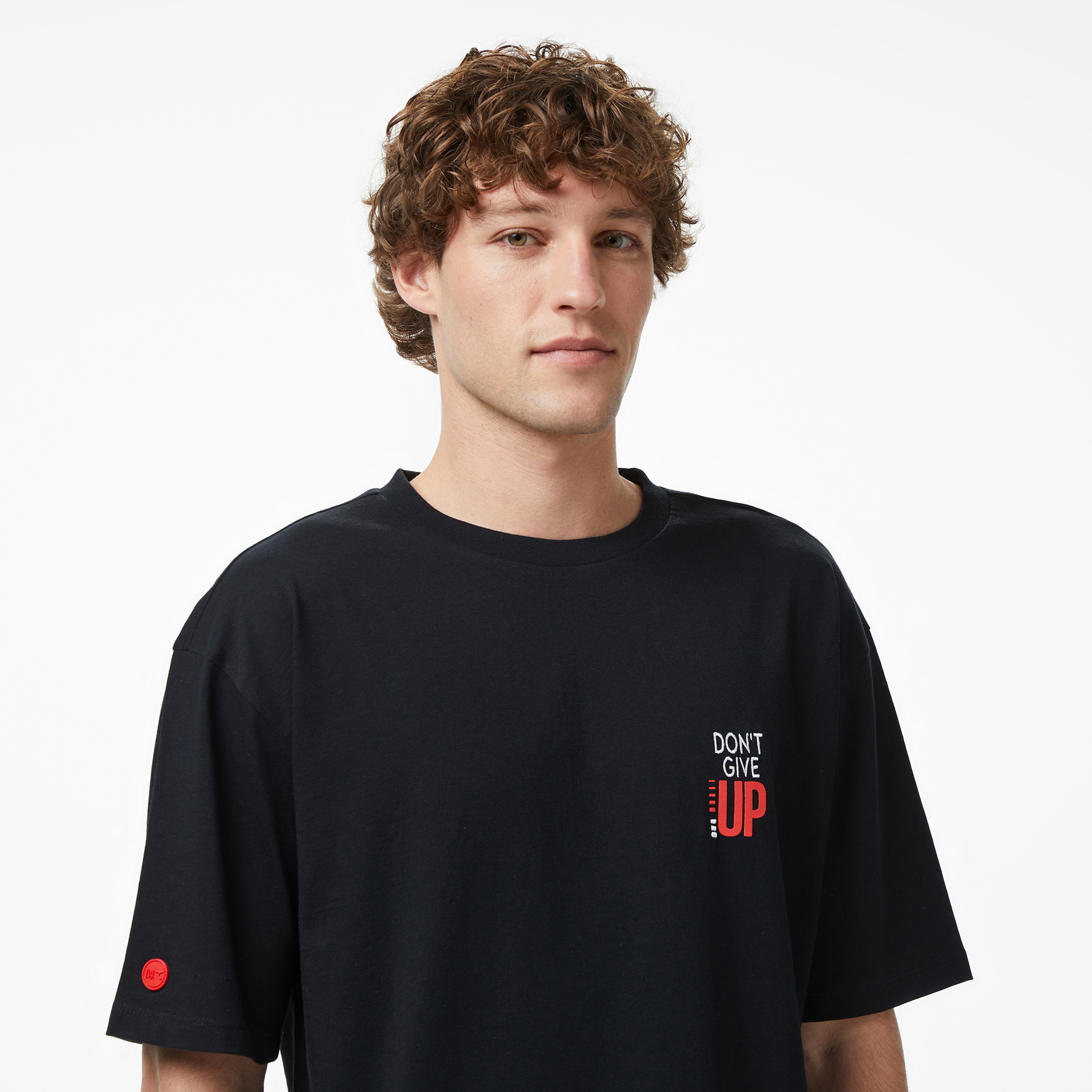 UNITED4 Regular Fit Erkek Siyah T-Shirt