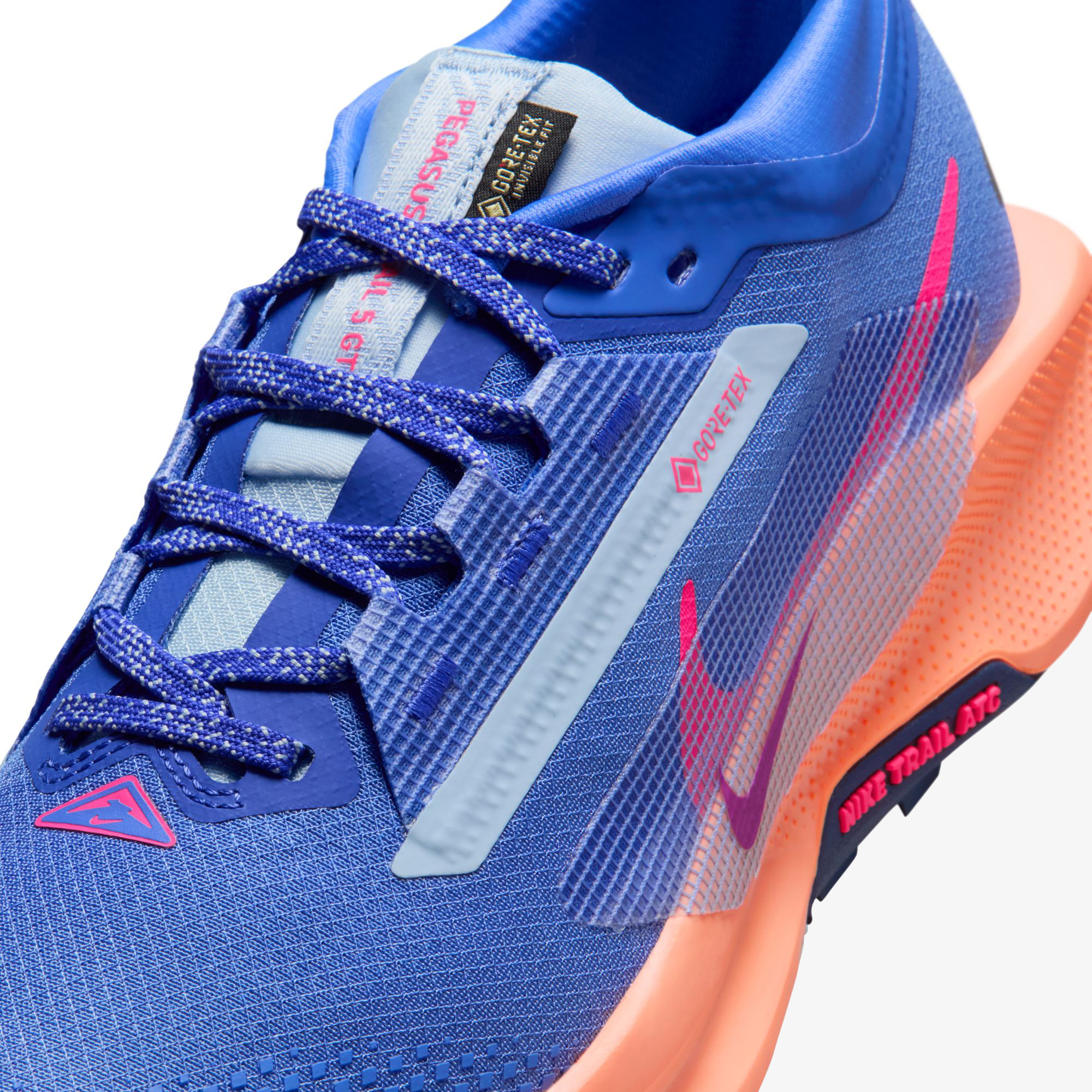 Nike Pegasus Trail 5 GORE-TEX Kadın Mor Koşu Ayakkabısı