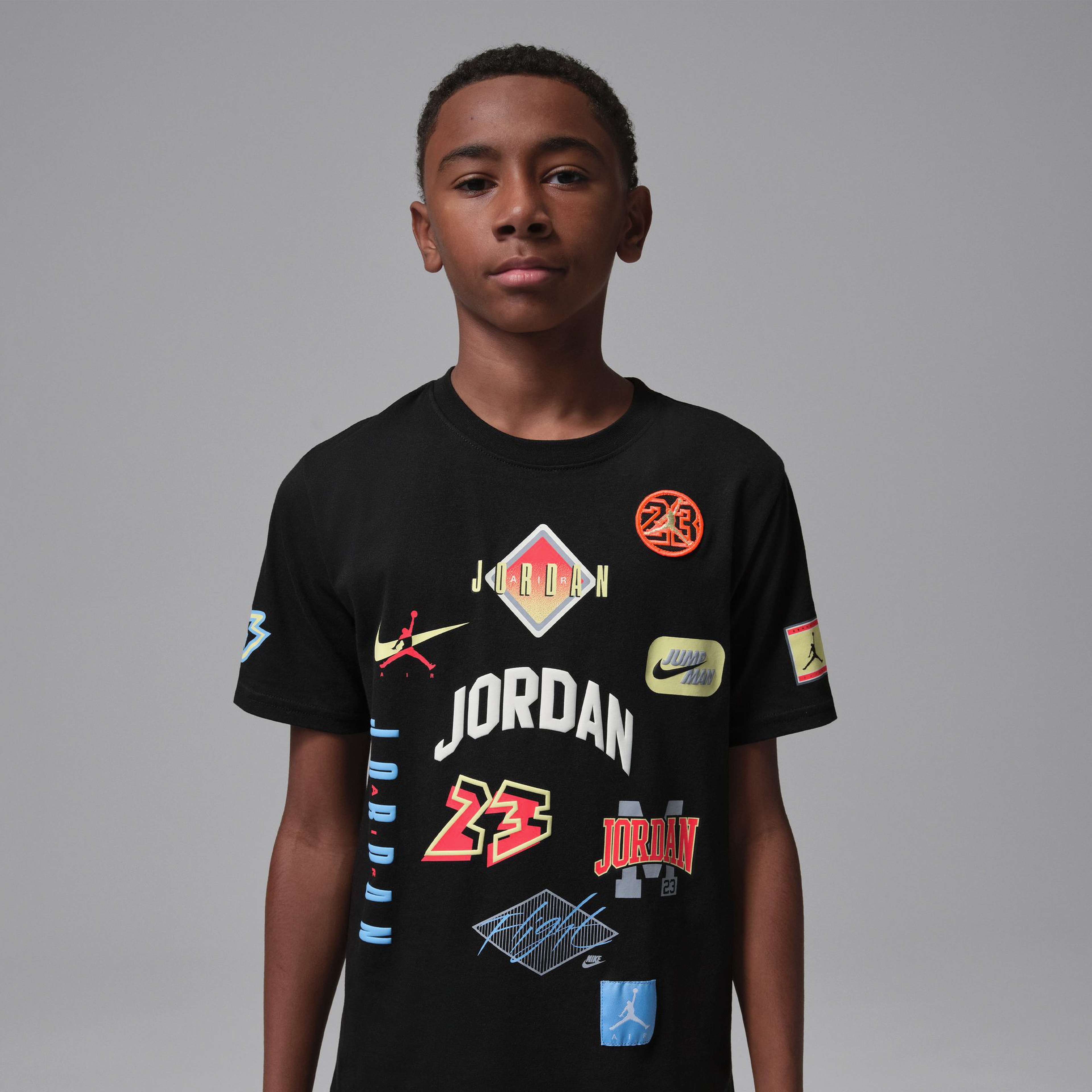 Jordan Dynasty Patch Çocuk Siyah T-Shirt