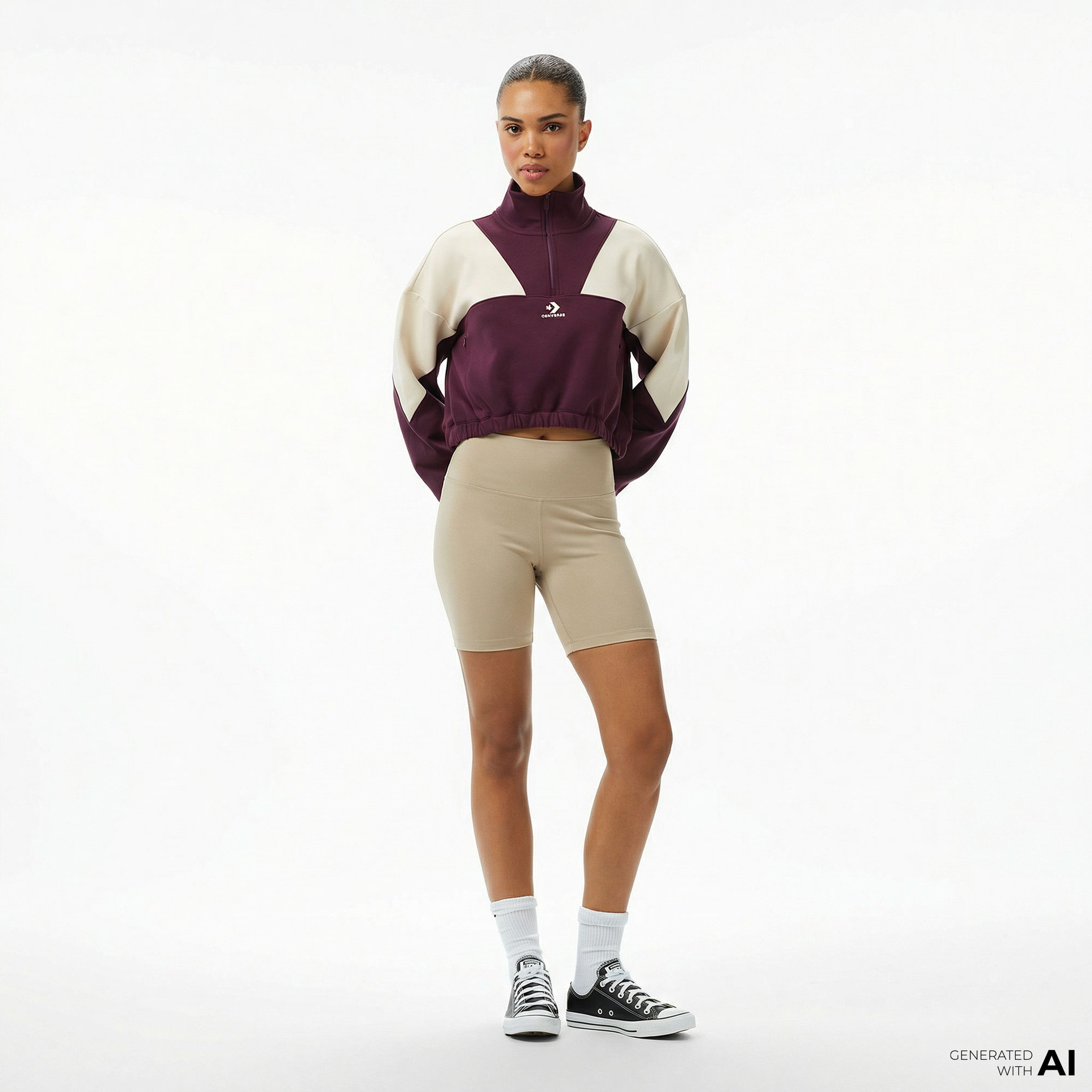 Converse Star Chevron Kadın Bej Tayt