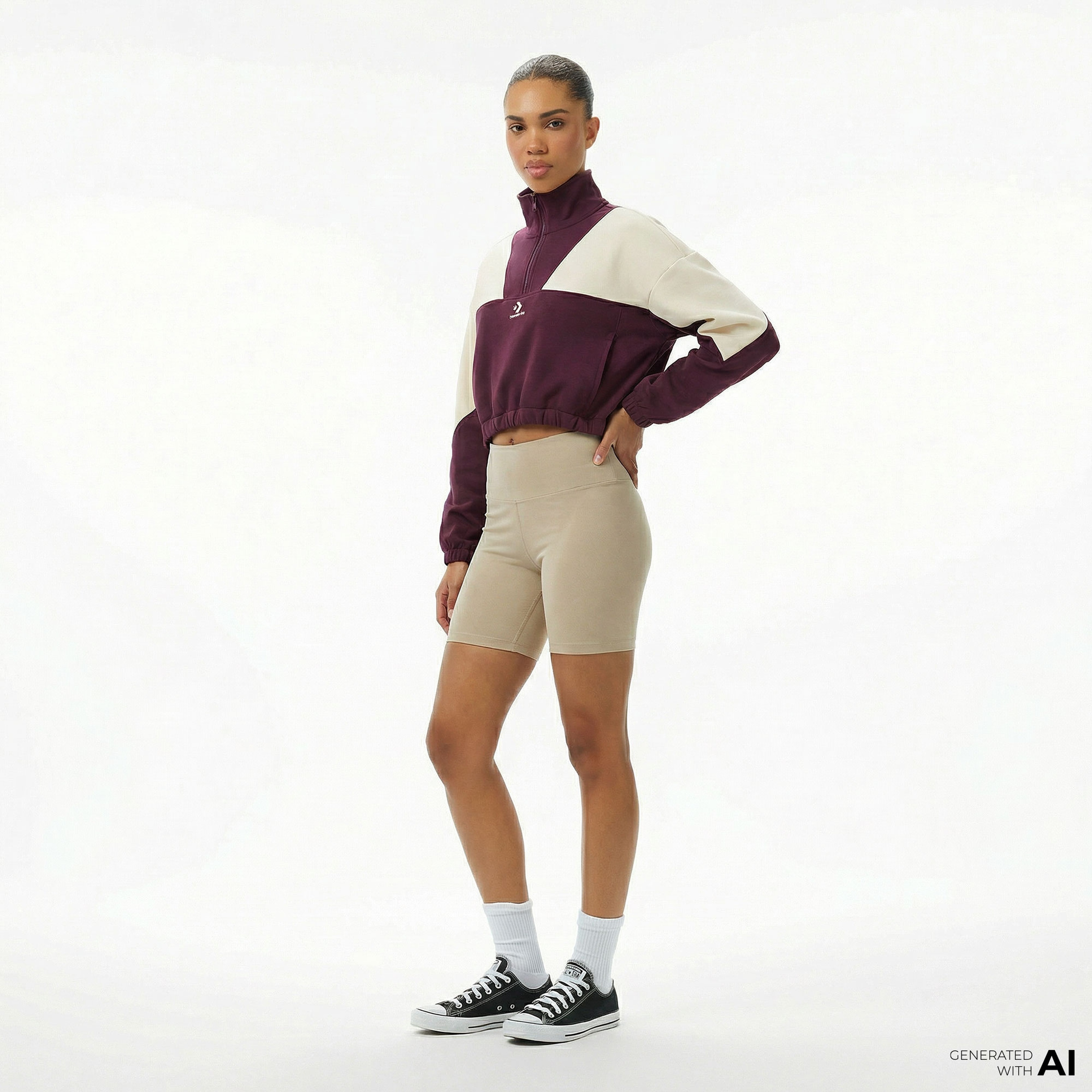 Converse Star Chevron Kadın Bej Tayt