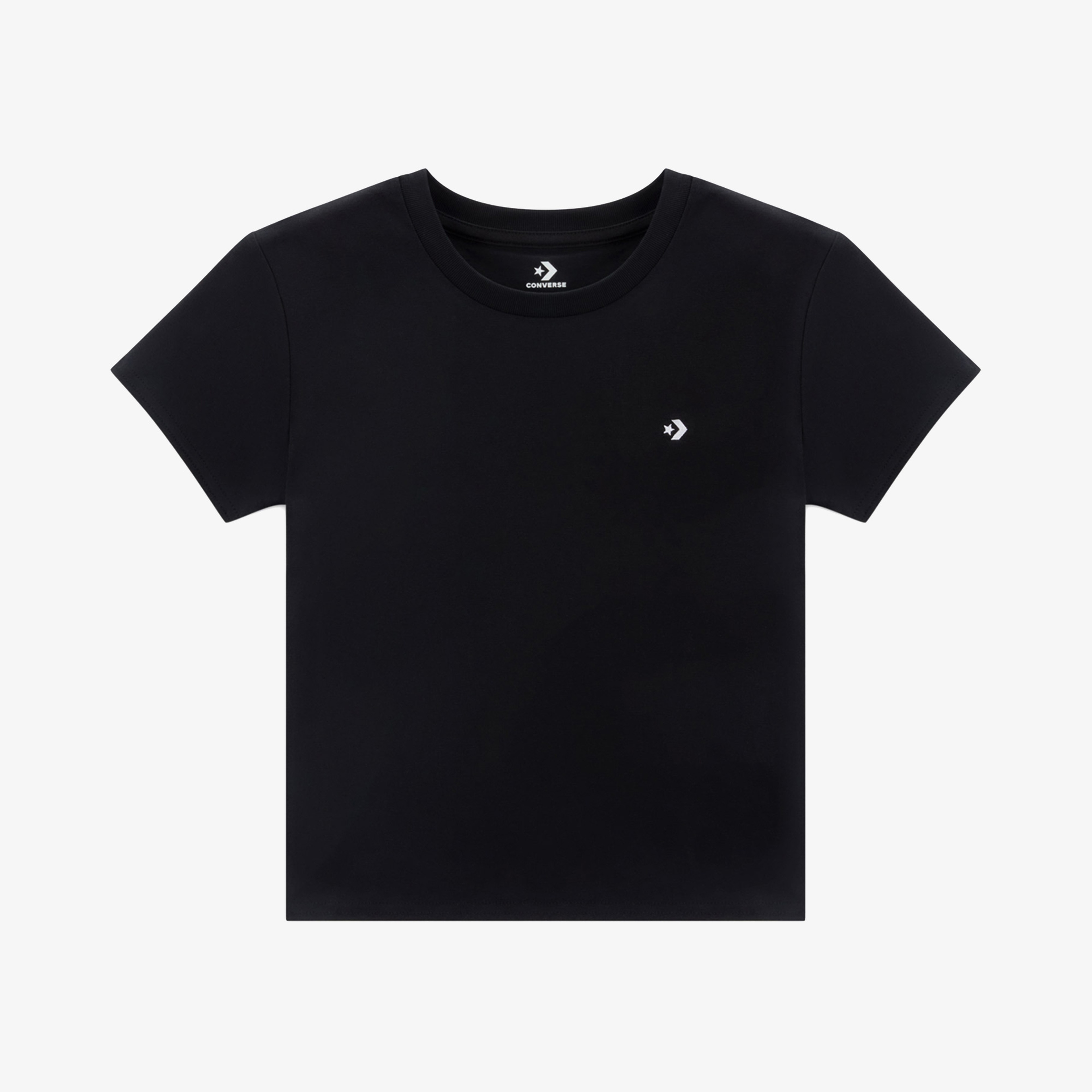 Converse Slim Fit Kadın Siyah T-Shirt