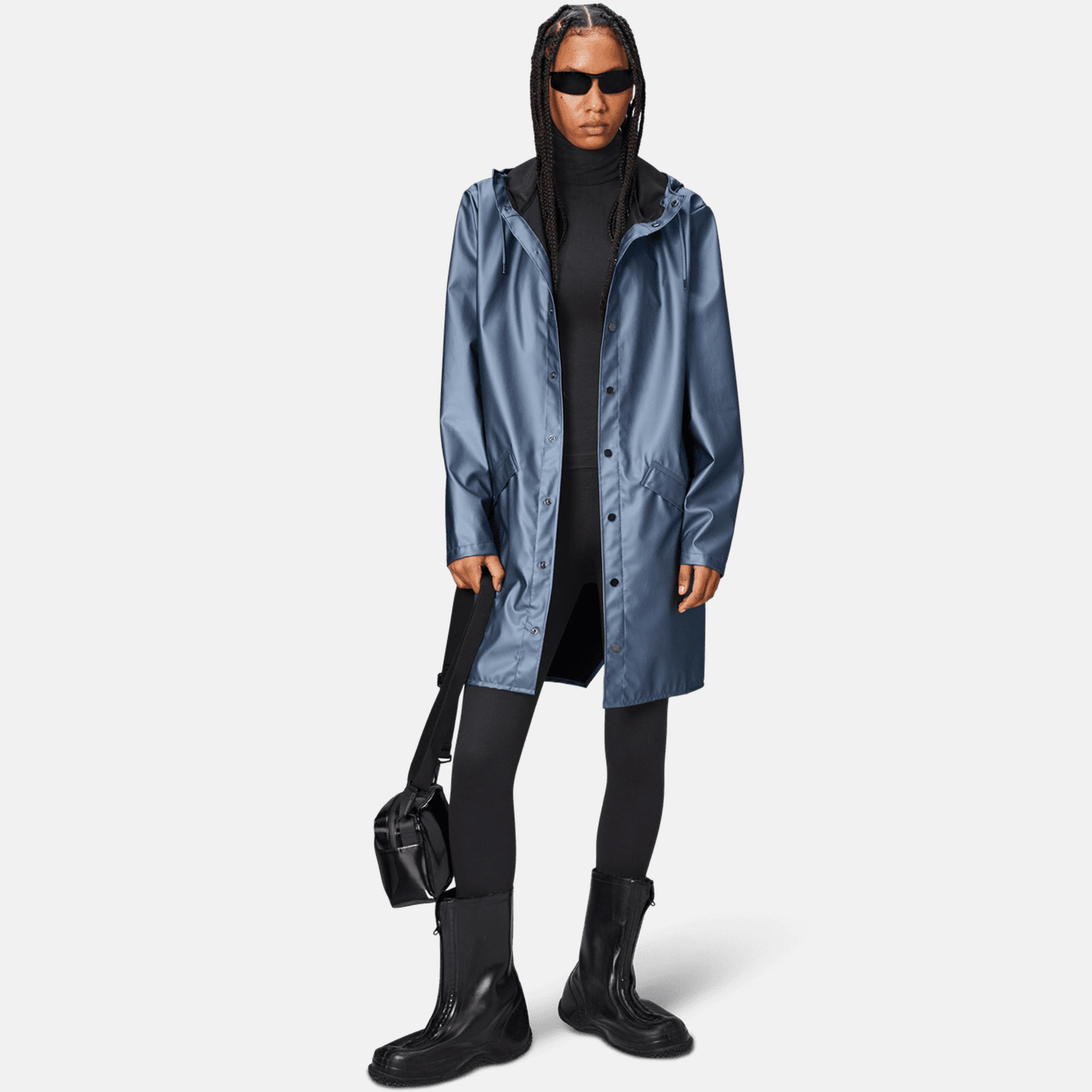 Rains Long Jacket W3 Unisex Kahverengi Yağmurluk