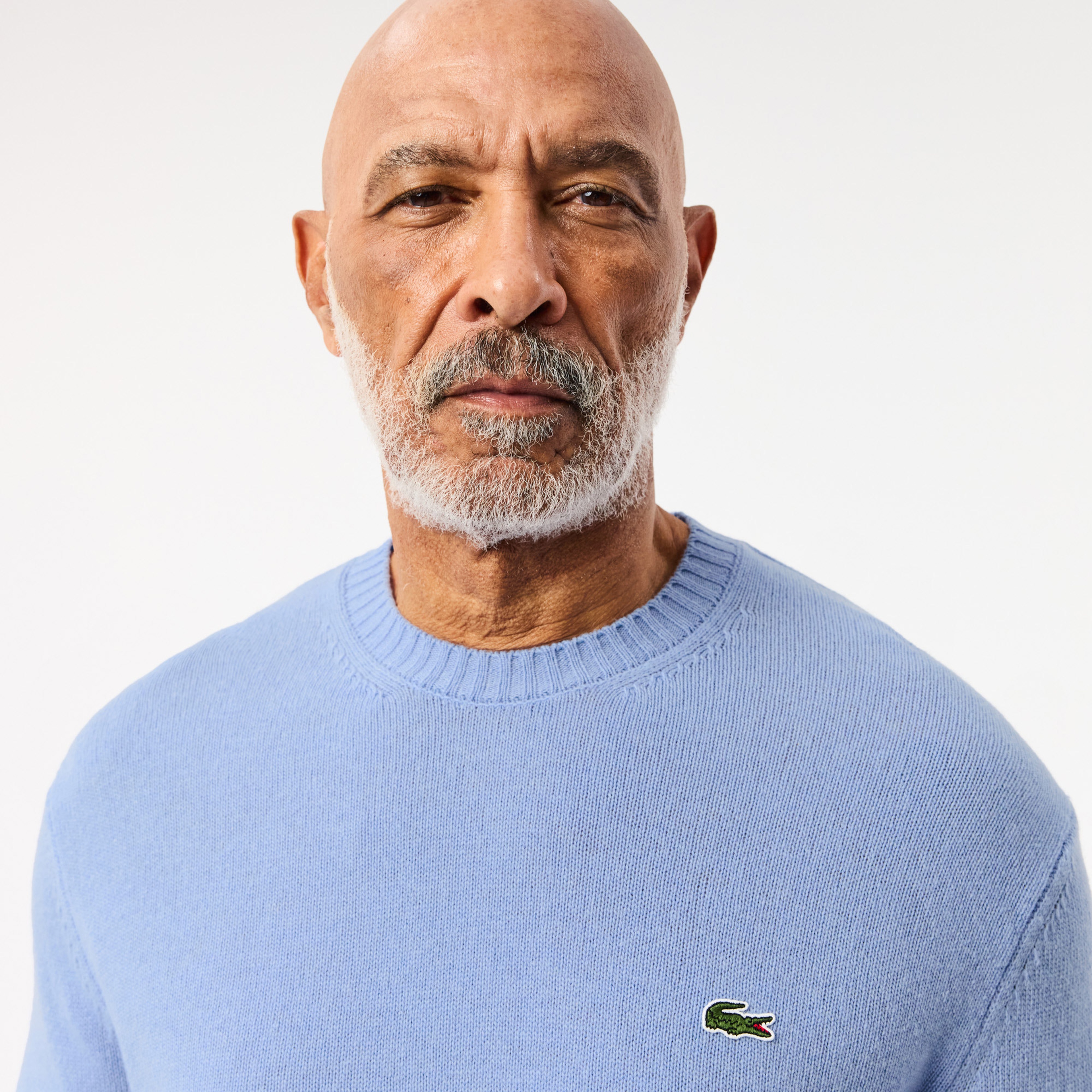 Carded Wool Crew Neck Sweater