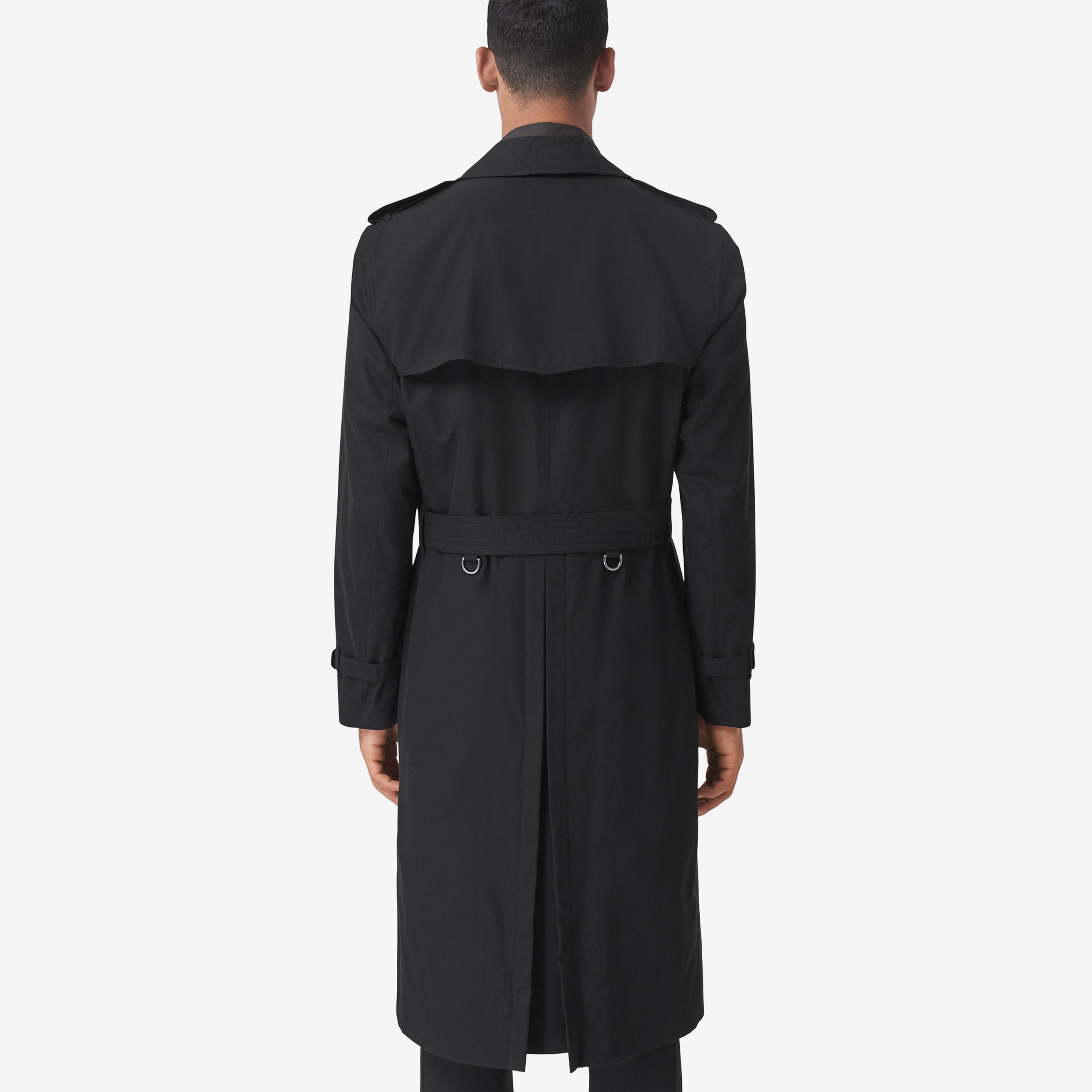 Burberry The Mid-Length Chelsea Heritage Erkek Siyah Trençkot