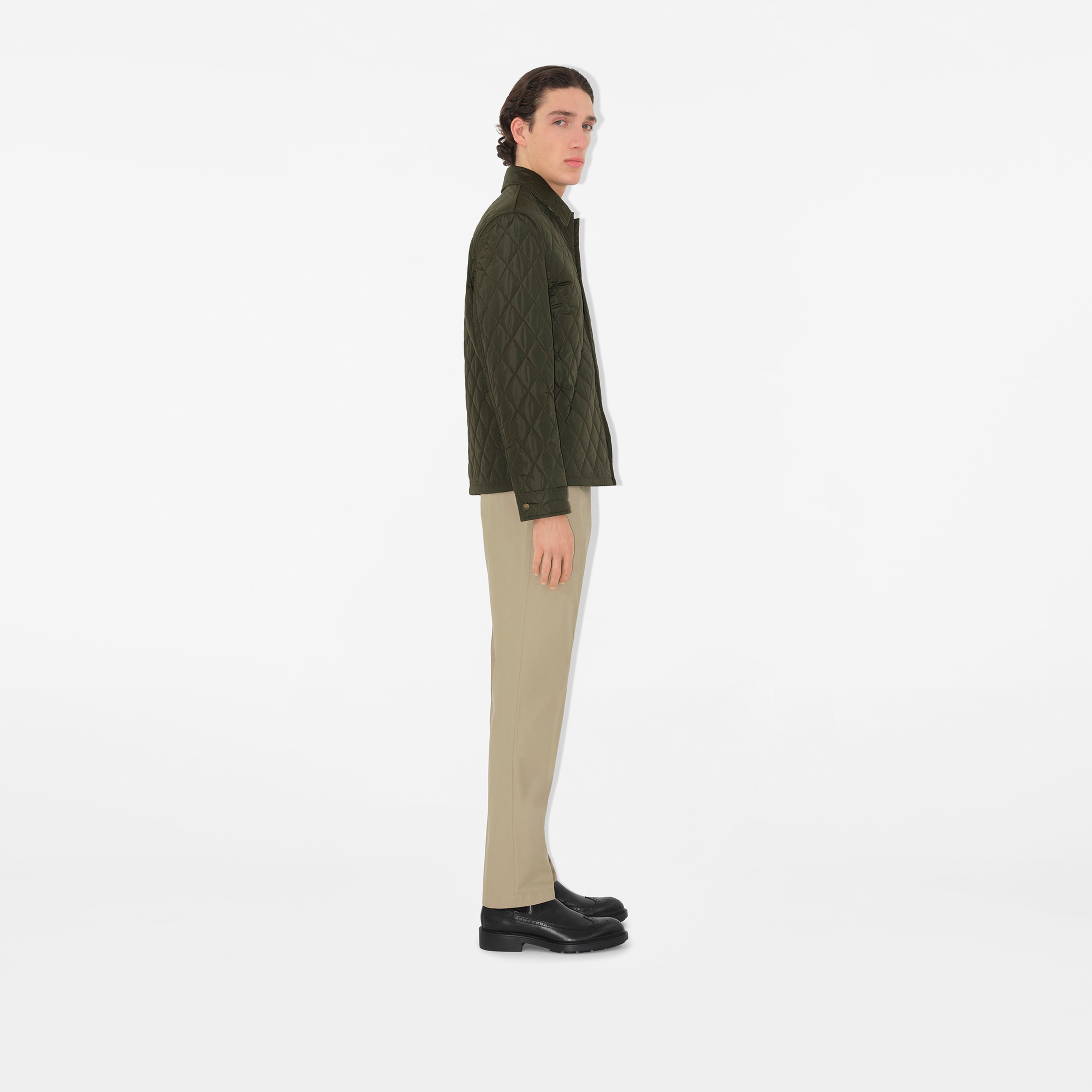 Burberry Pan Cotton Chinos Erkek Haki Pantolon
