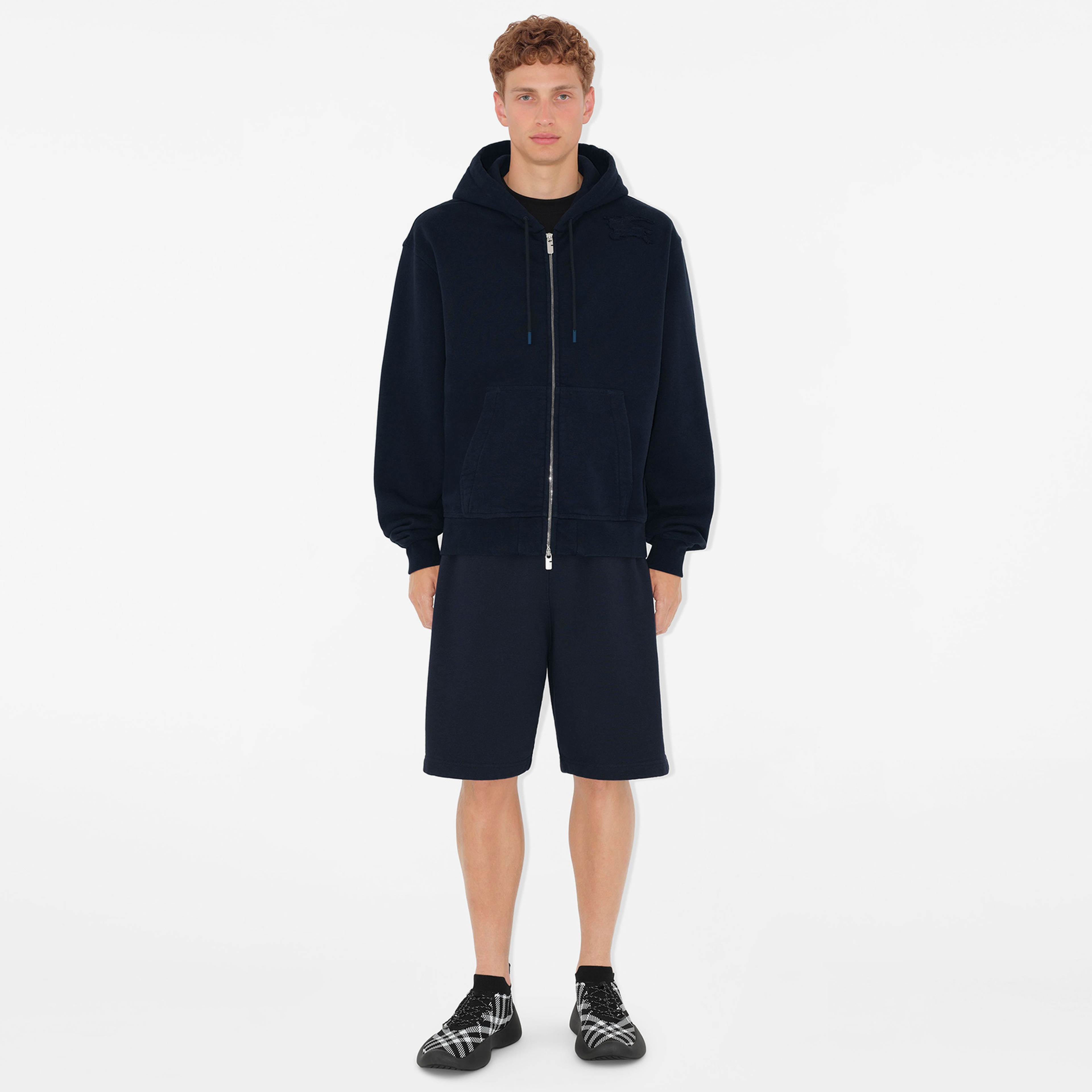 Burberry Check Knit Neptune Erkek Siyah Spor Ayakkabı