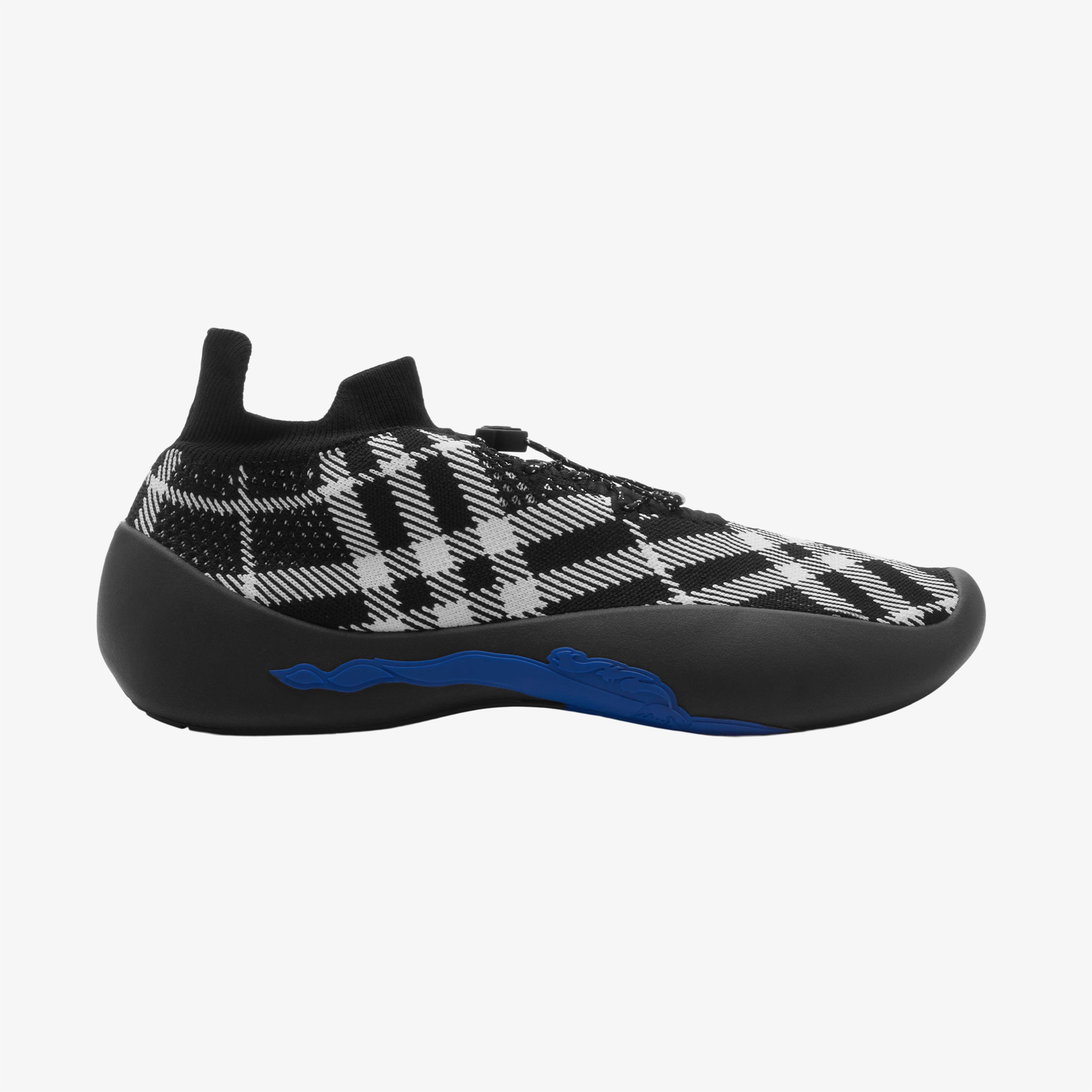 Burberry Check Knit Neptune Erkek Siyah Spor Ayakkabı
