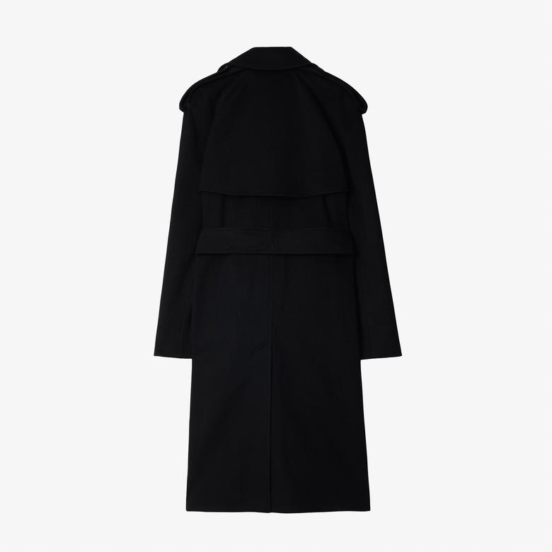 Burberry Kaşmir Wrap Kadın Siyah Mont