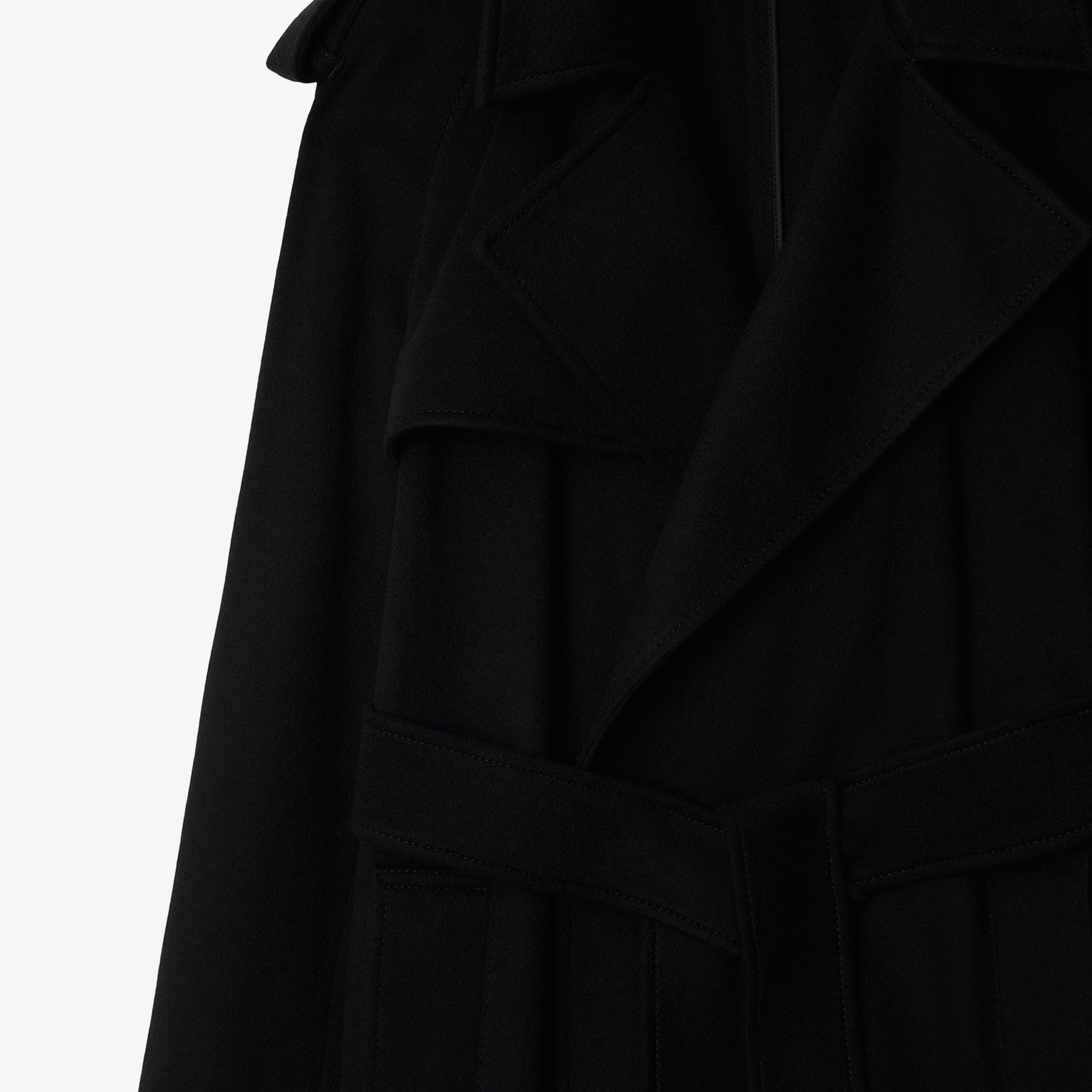 Burberry Kaşmir Wrap Kadın Siyah Mont