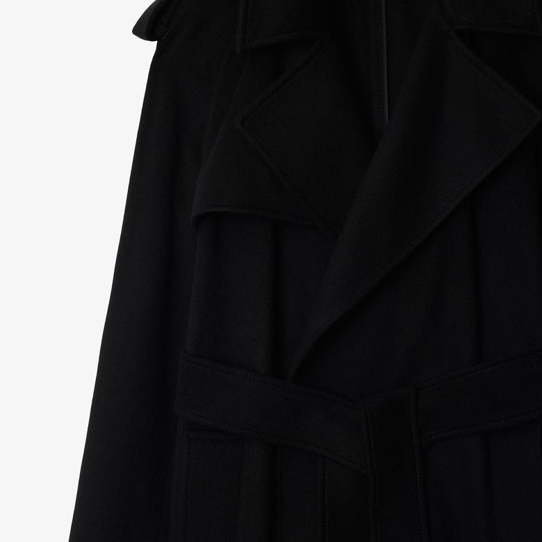 Burberry Kaşmir Wrap Kadın Siyah Mont