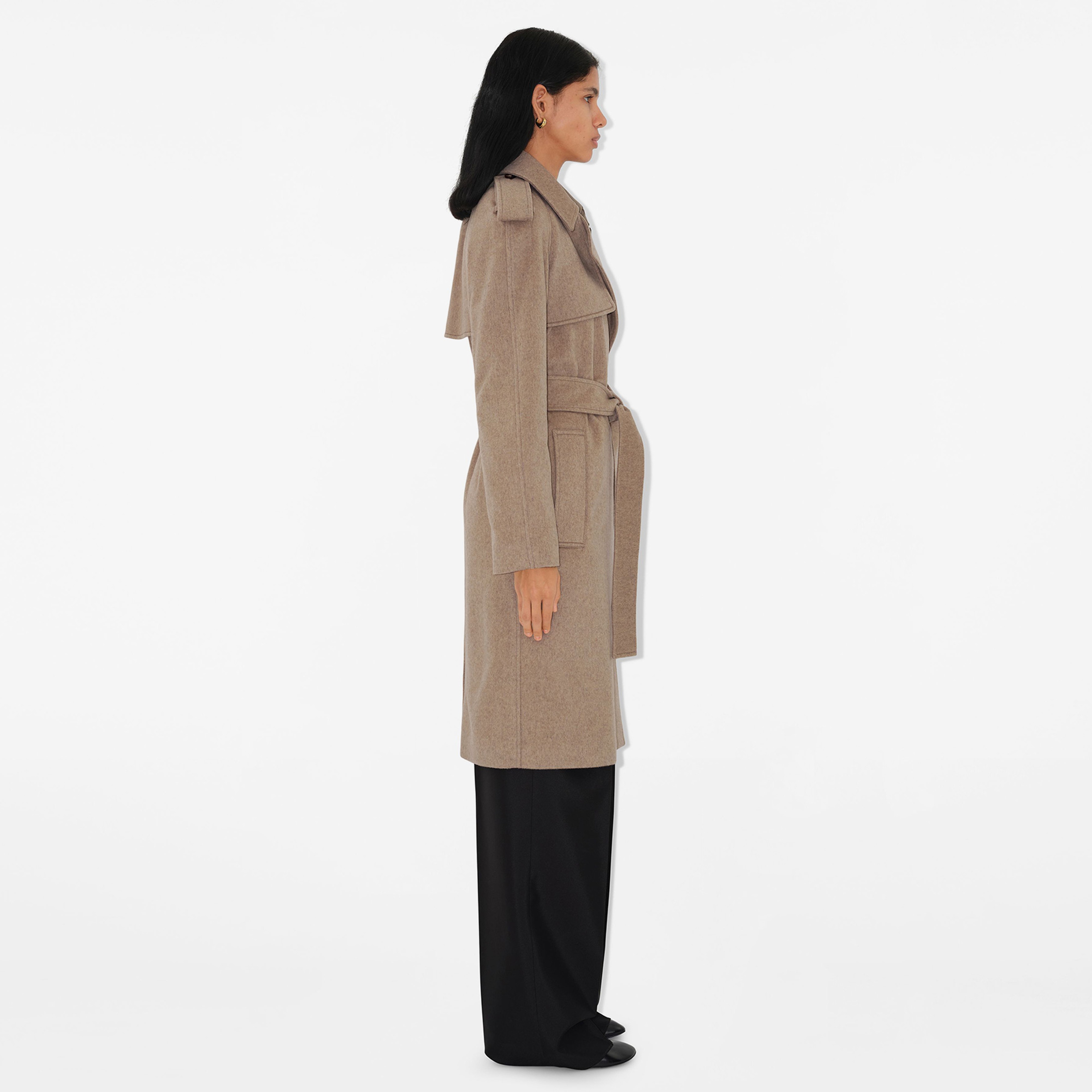 Burberry Kaşmir Wrap Kadın Bej Mont