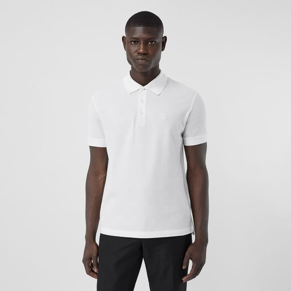 Burberry Eddie Monogram Motif Cotton Piqu
