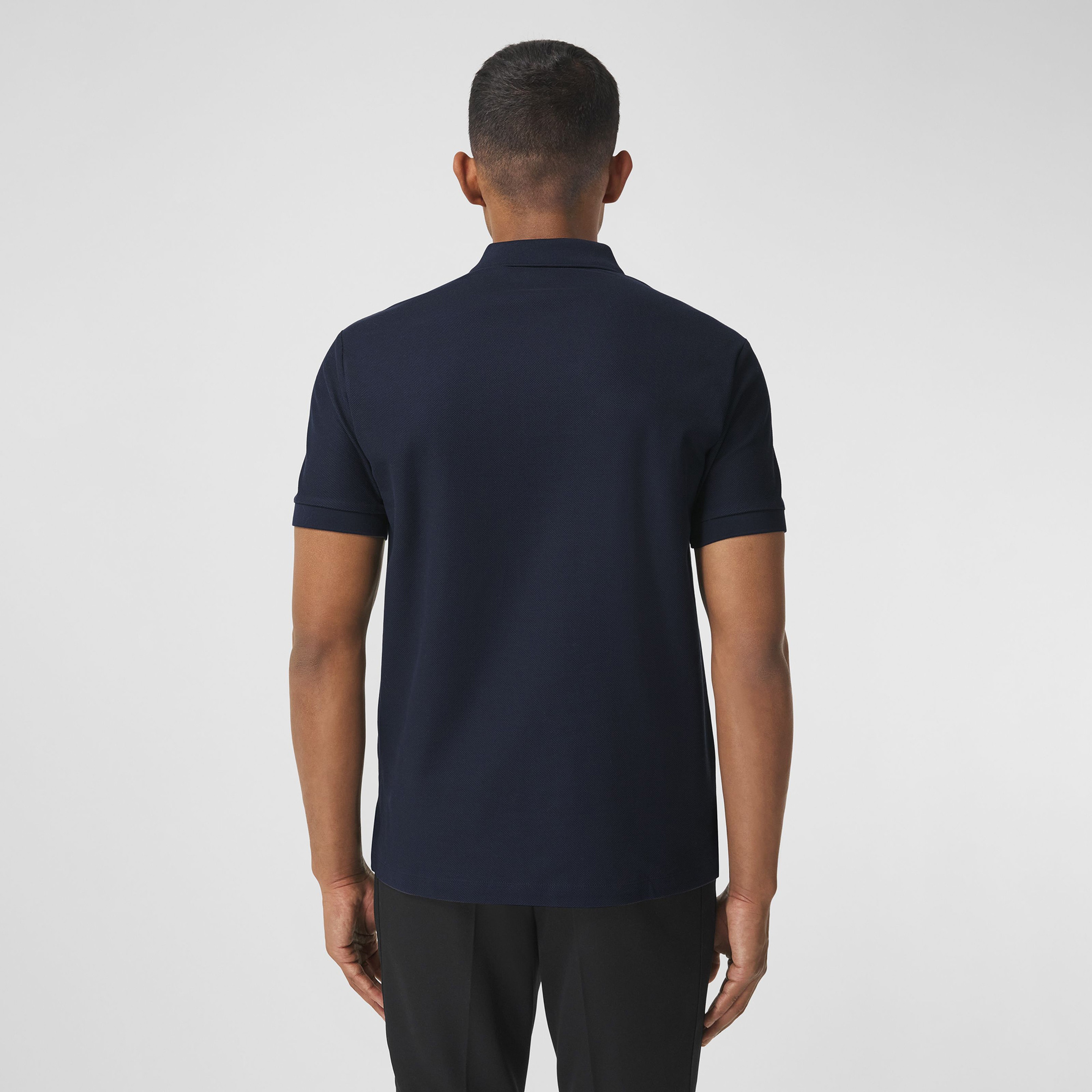 Burberry Eddie Monogram Motif Cotton Piqu
 Erkek Lacivert Polo