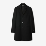 Burberry Wool Tailored Erkek Siyah Palto