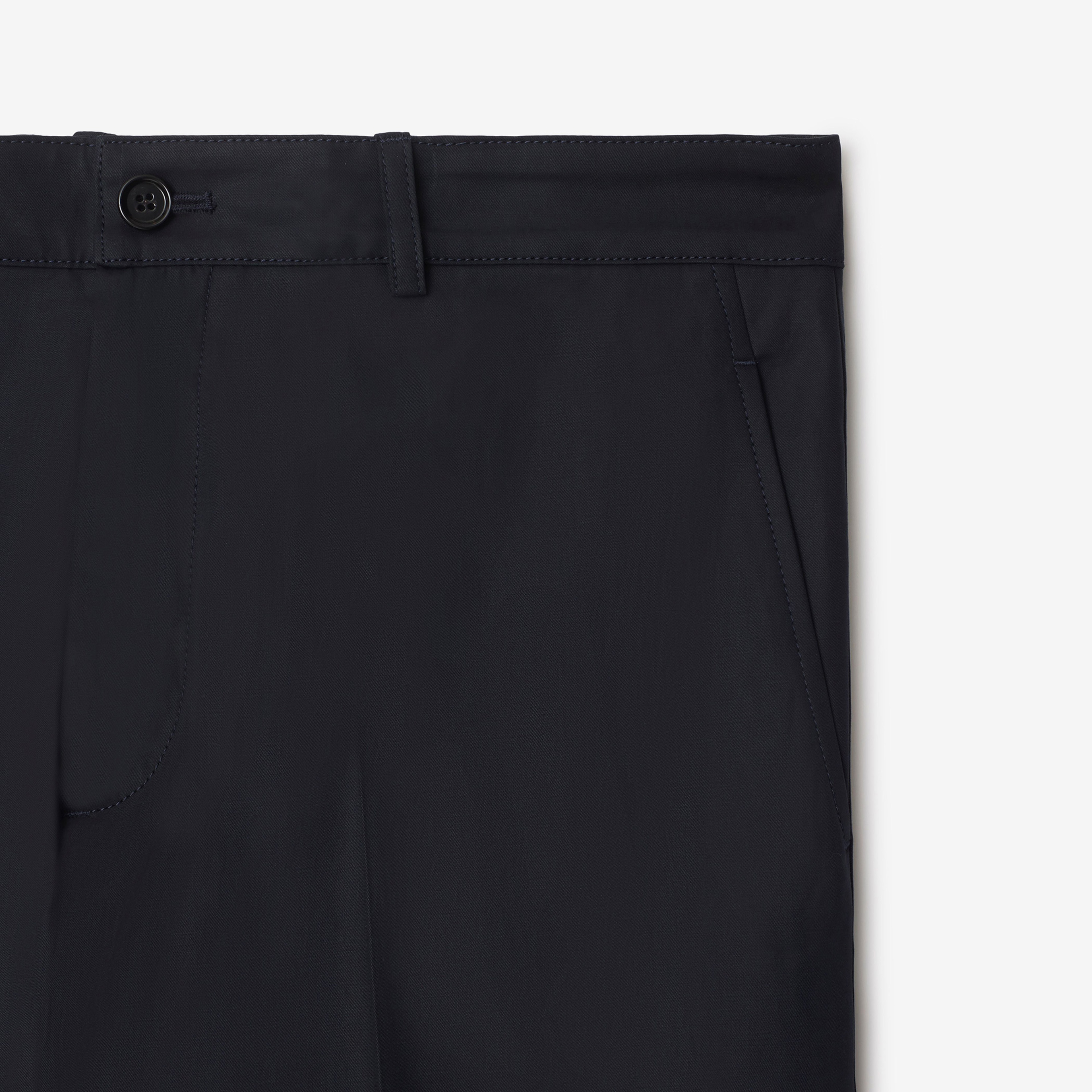 Burberry Pan Cotton Chinos Erkek Mavi Pantolon