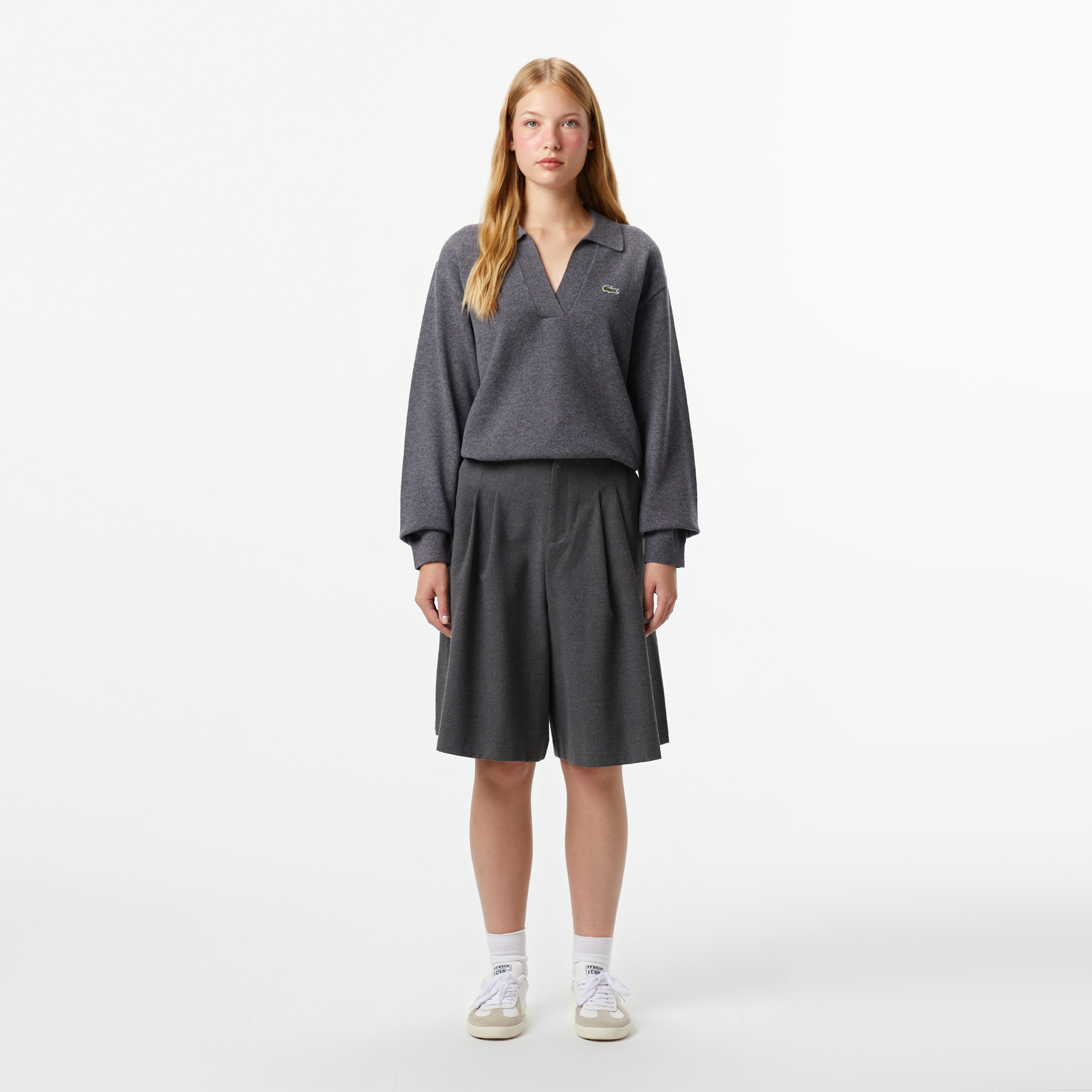 Women's Grey Cashmere Blend Tricot
