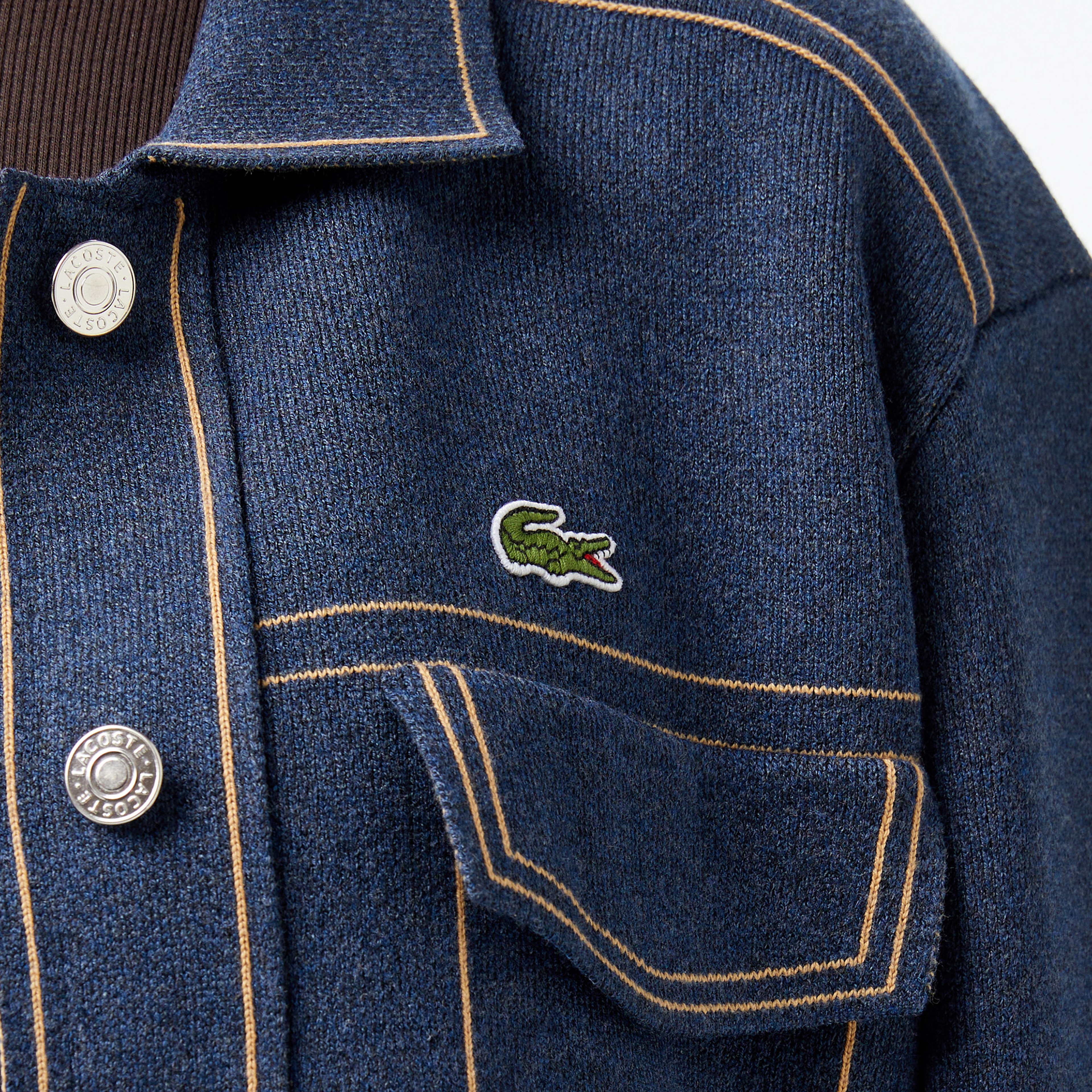 Kadın Classic Fit Polo Yaka Koyu Mavi Ceket