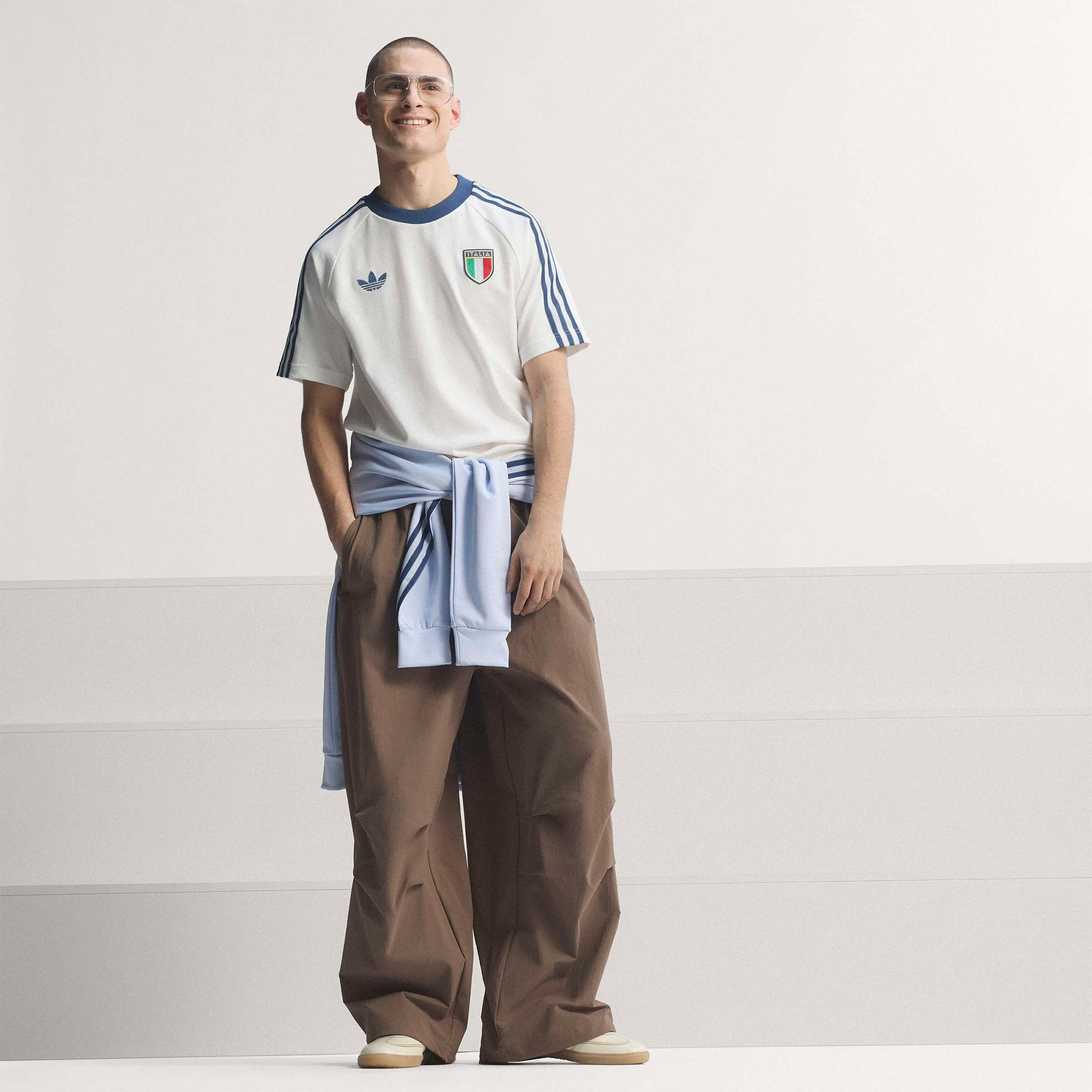 adidas İtalya Milli Takım Og Erkek Beyaz T-Shirt
