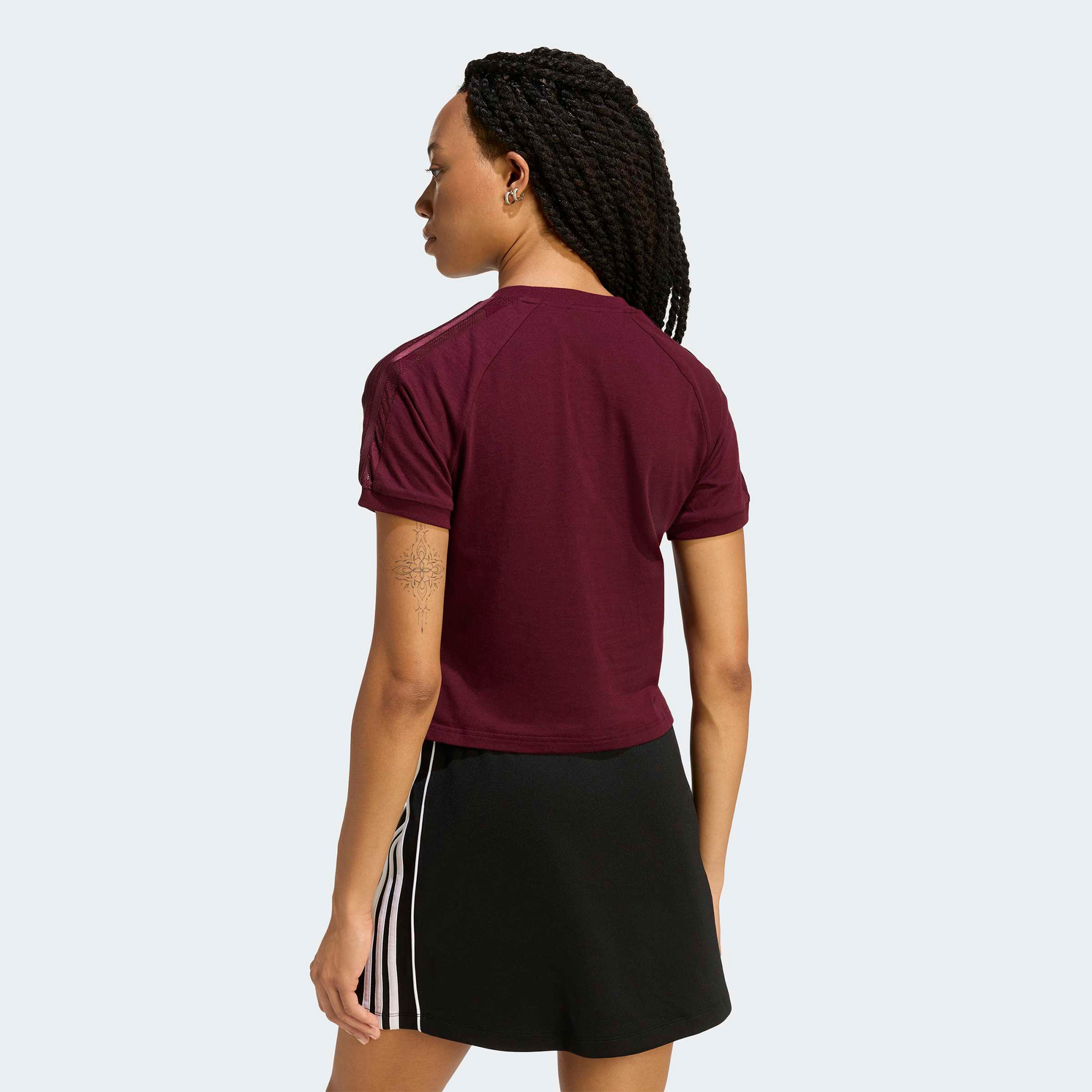 adidas Lace Cali Kadın Bordo T-Shirt