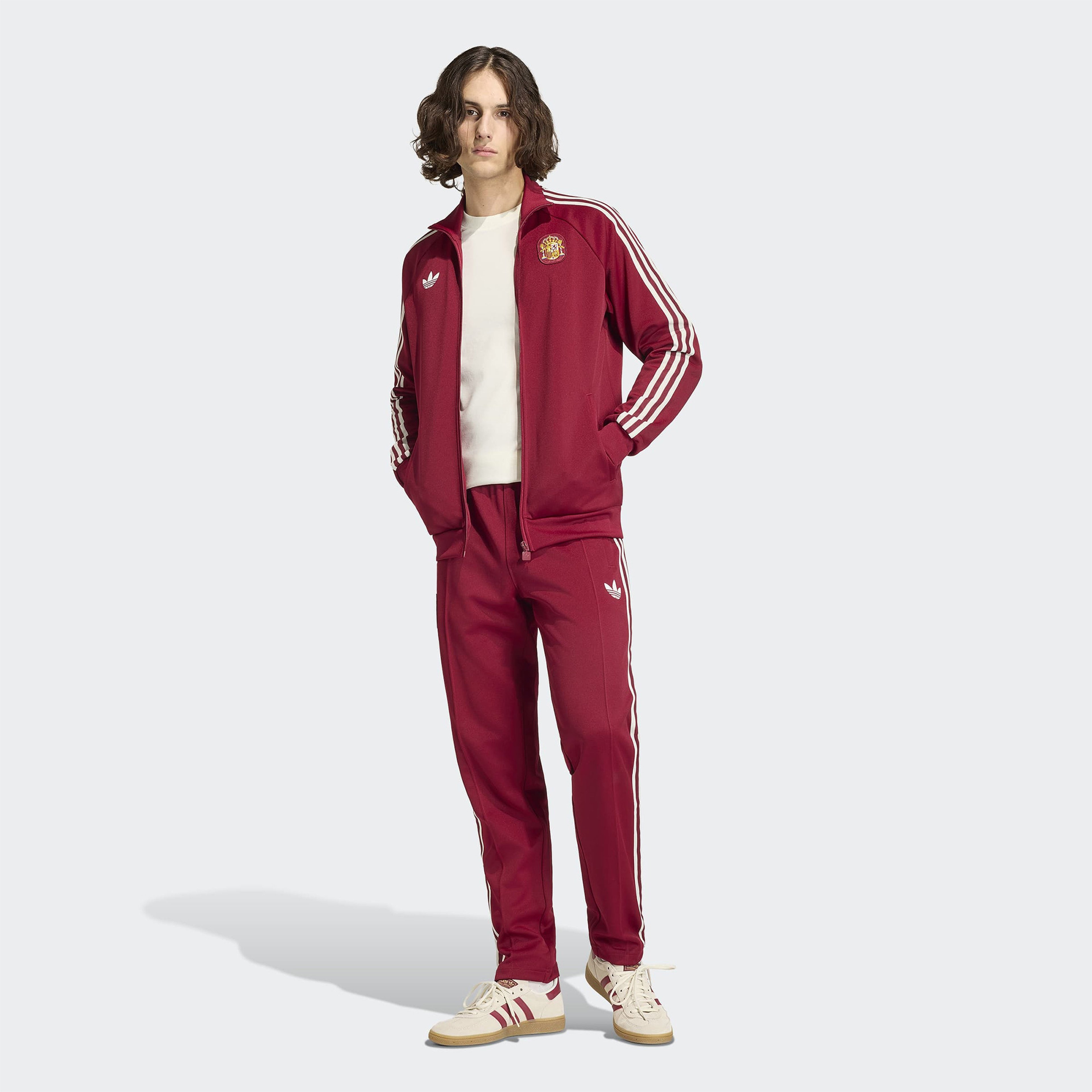 adidas İspanya Milli Takım Erkek Bordo Eşofman Üstü