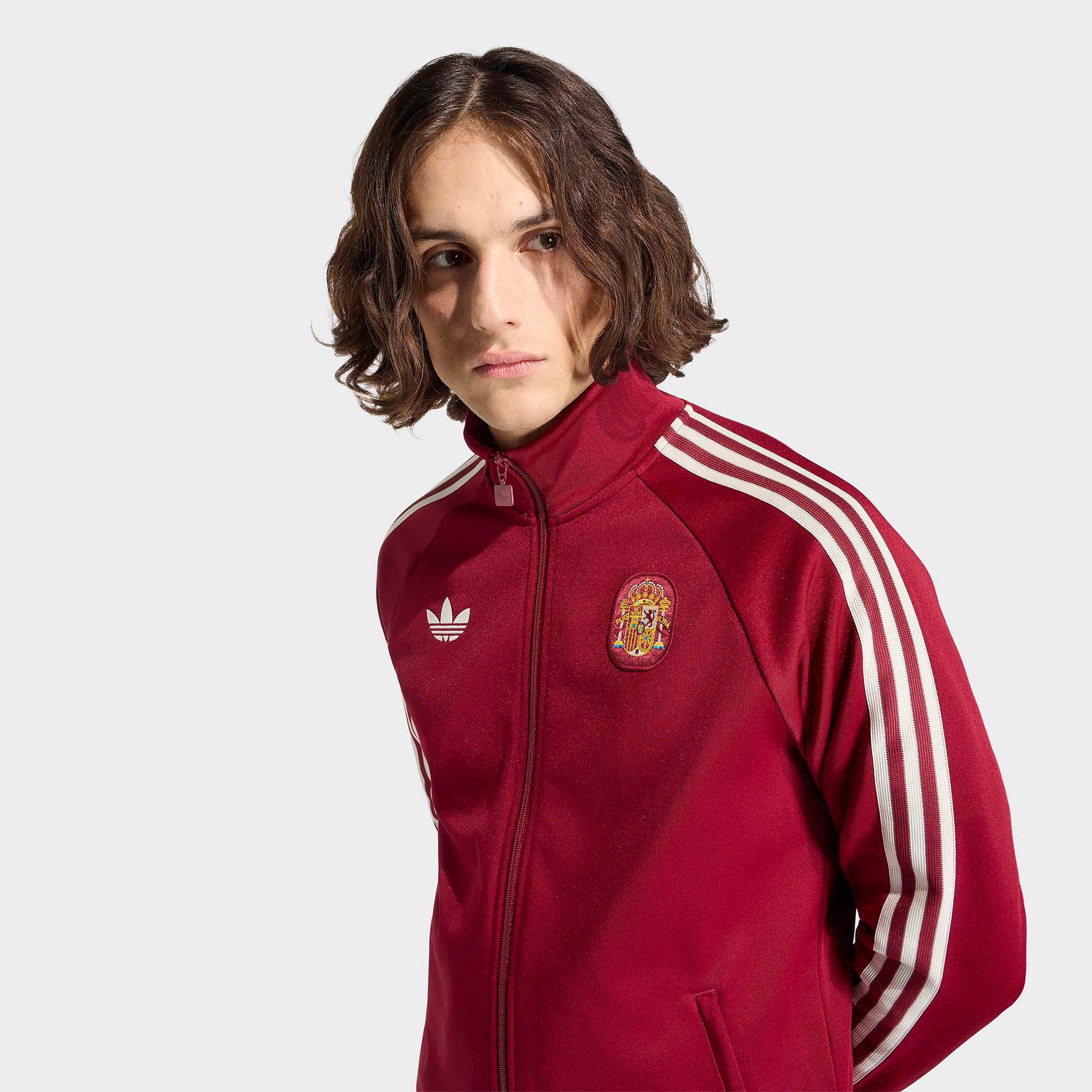 adidas İspanya Milli Takım Erkek Bordo Eşofman Üstü