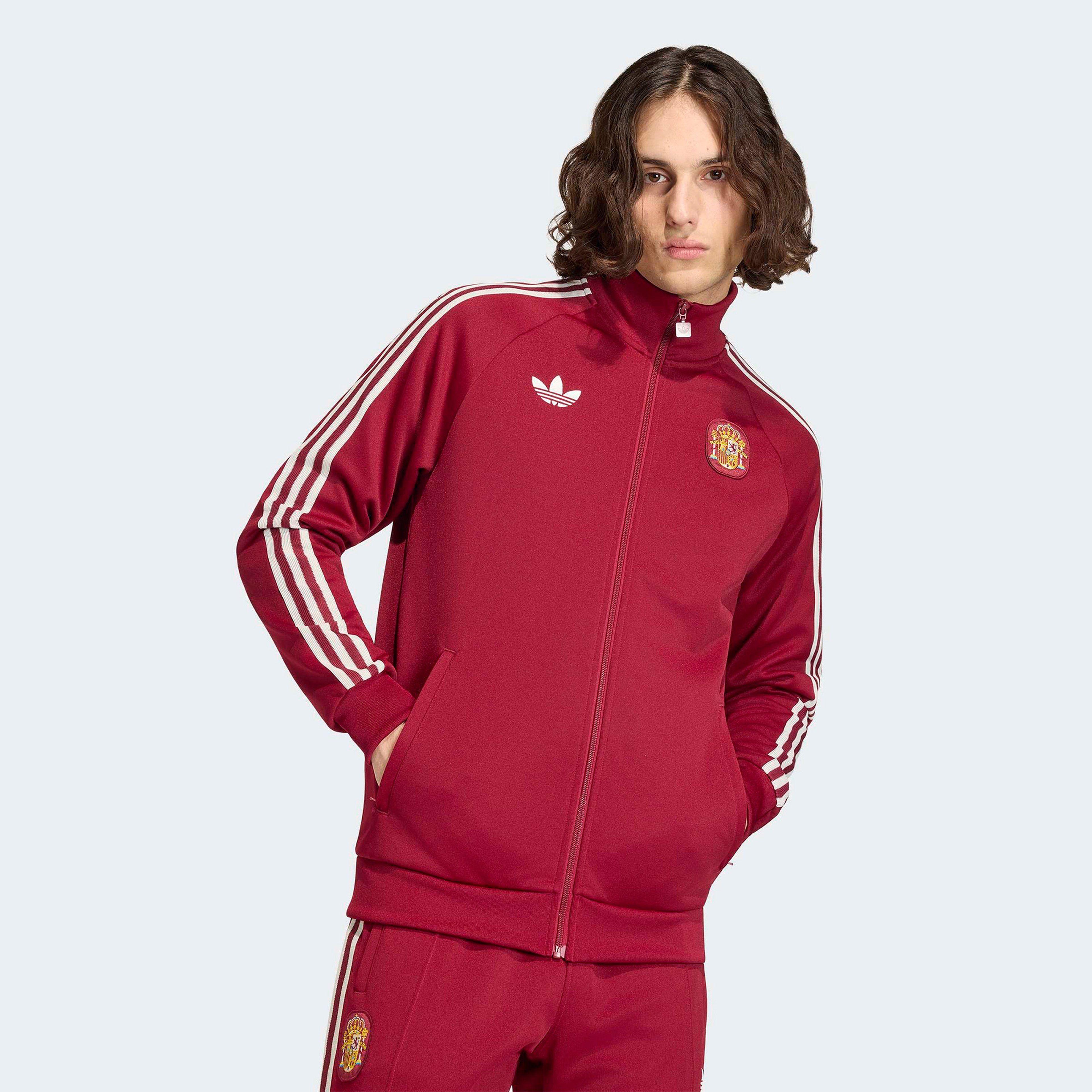 adidas İspanya Milli Takım Erkek Bordo Eşofman Üstü