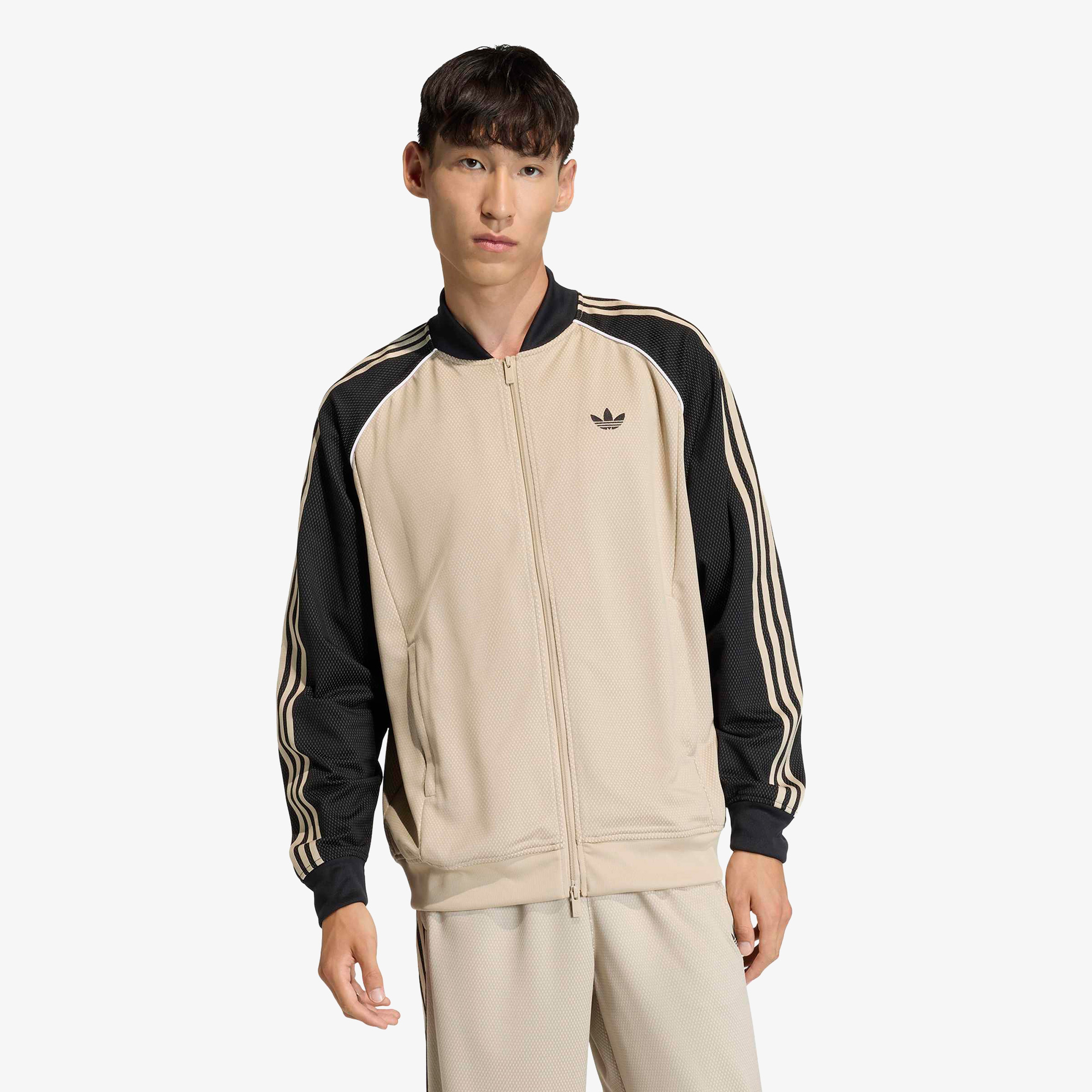 adidas Loose Mesh Erkek Bej Ceket