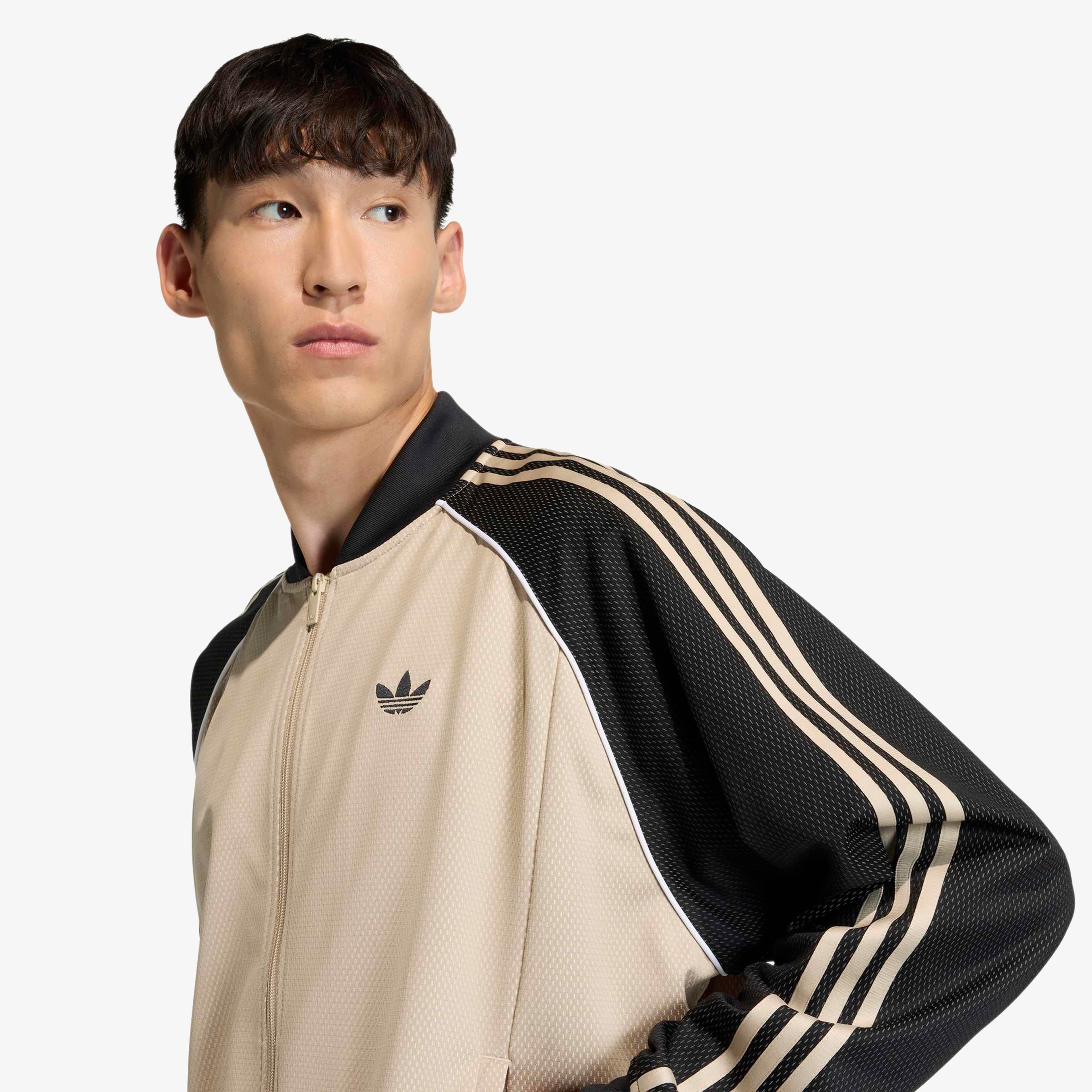 adidas Loose Mesh Erkek Bej Ceket