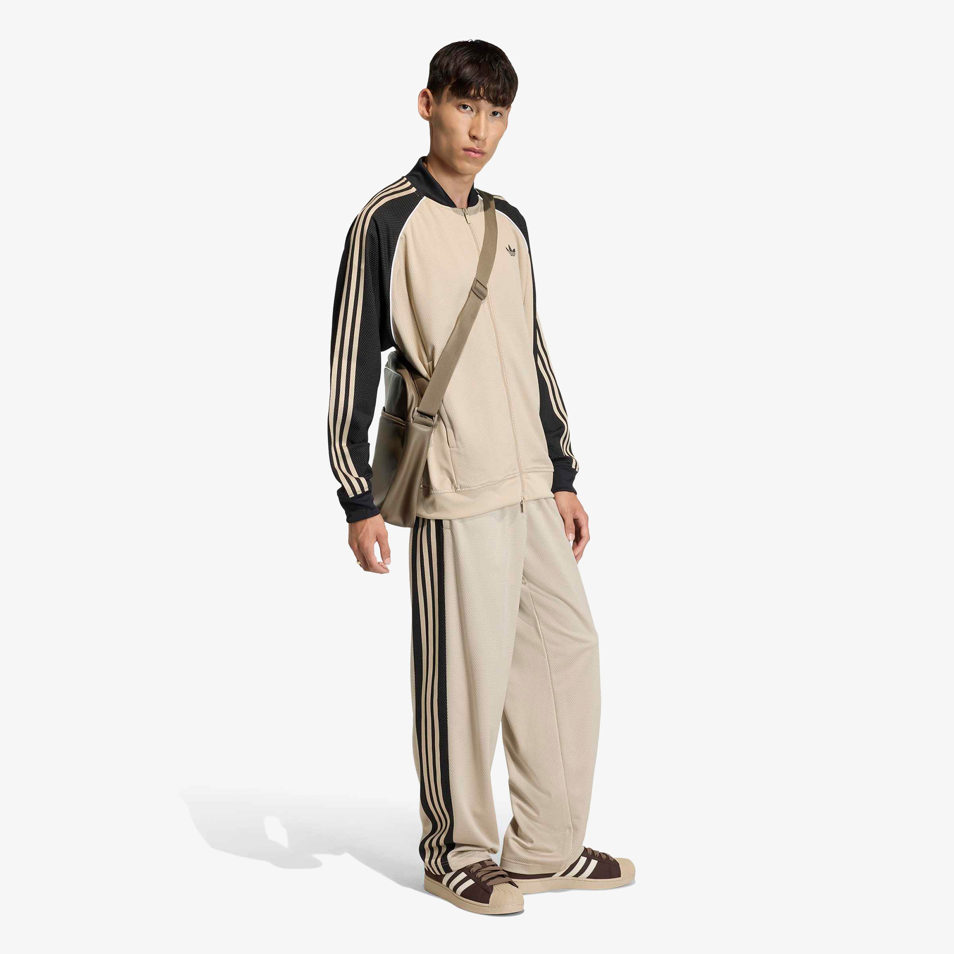 adidas Loose Mesh Erkek Bej Ceket