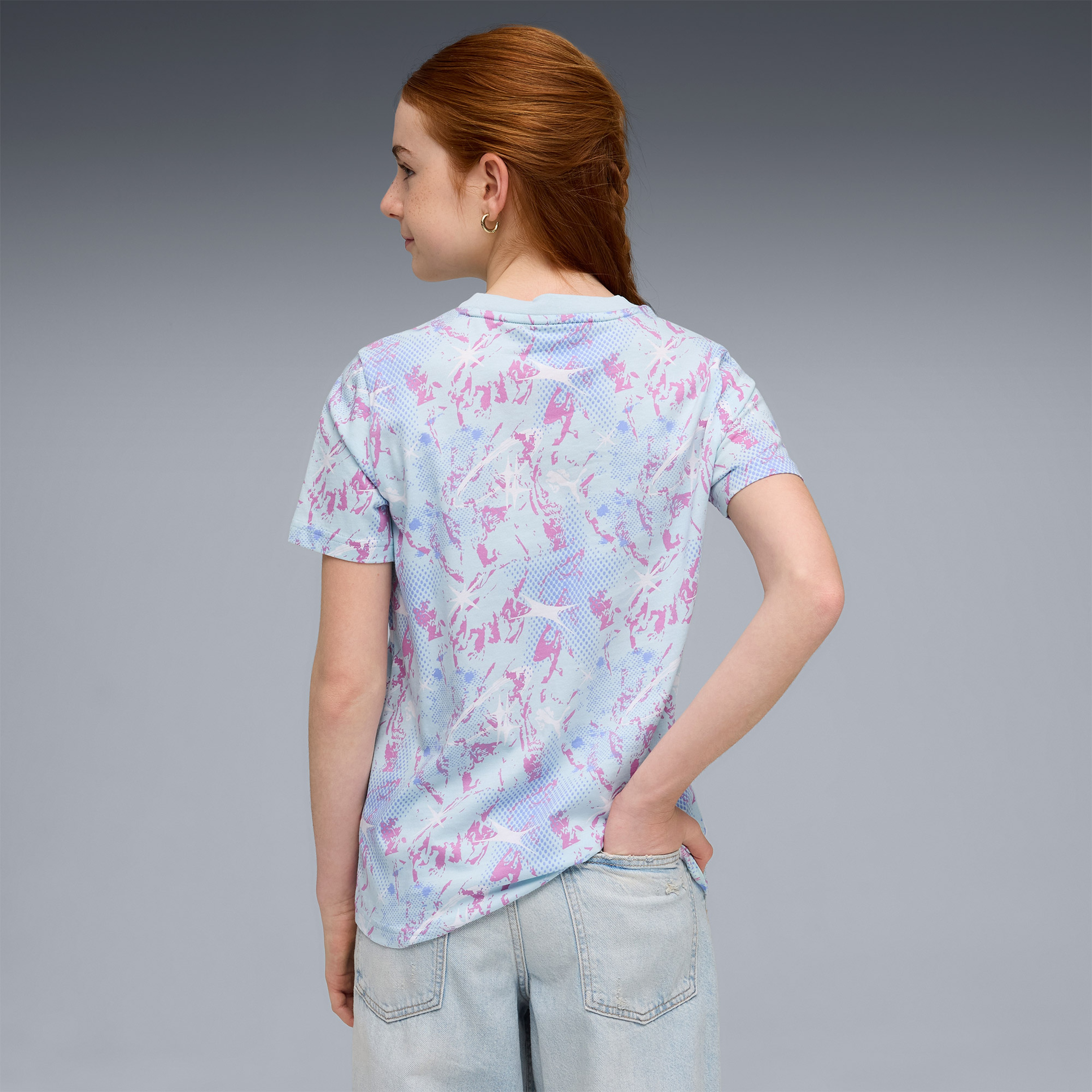Puma Tweenerverse Çocuk Mavi T-Shirt