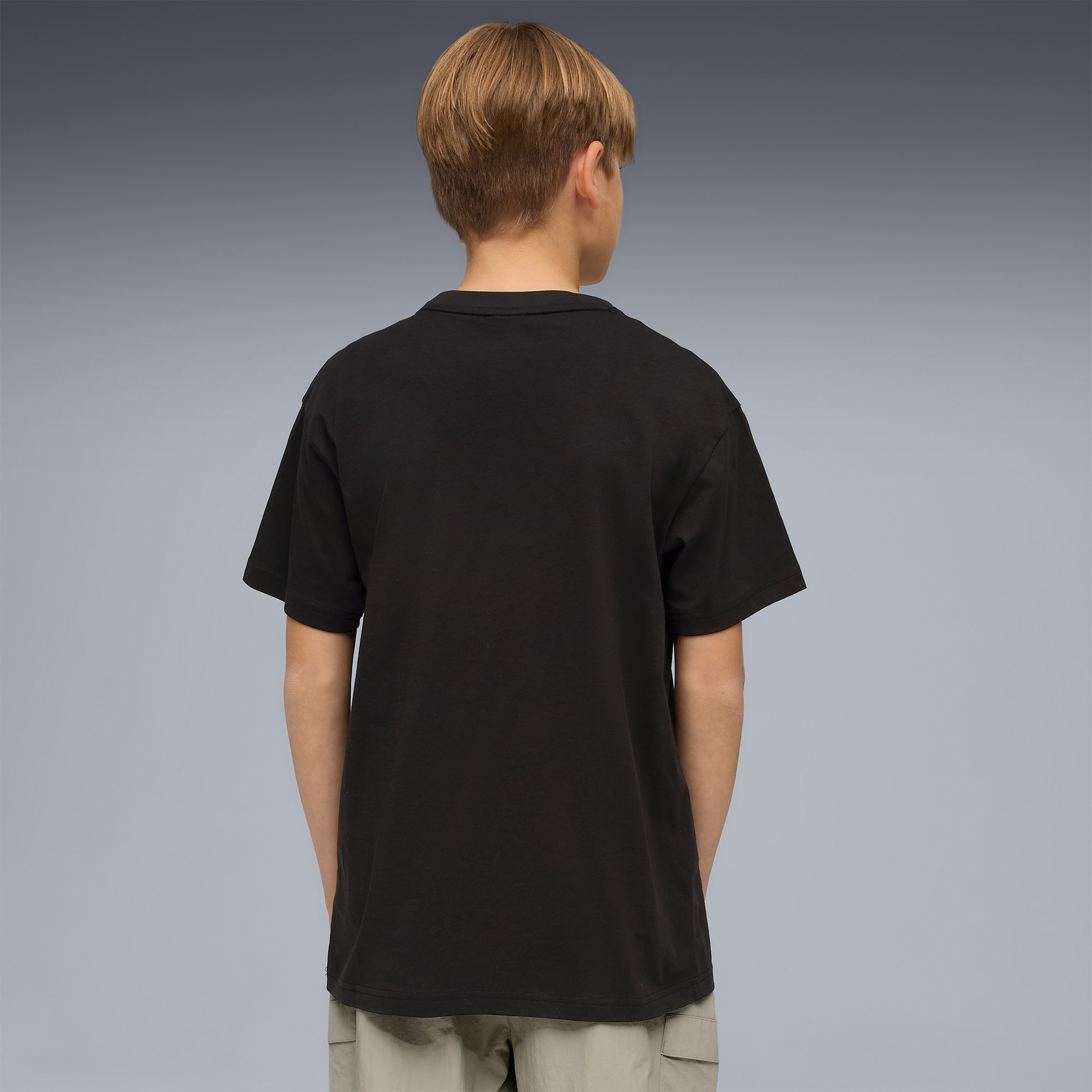 Puma Graphic Çocuk Siyah T-Shirt