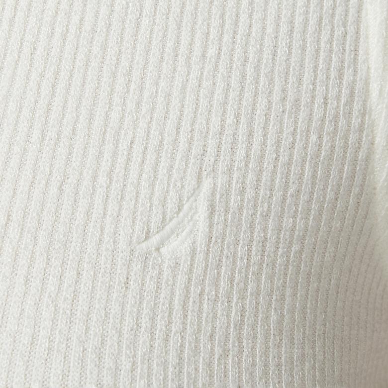 Nautica Kadın Krem Regular Fit Kolsuz Polo Yaka T-Shirt