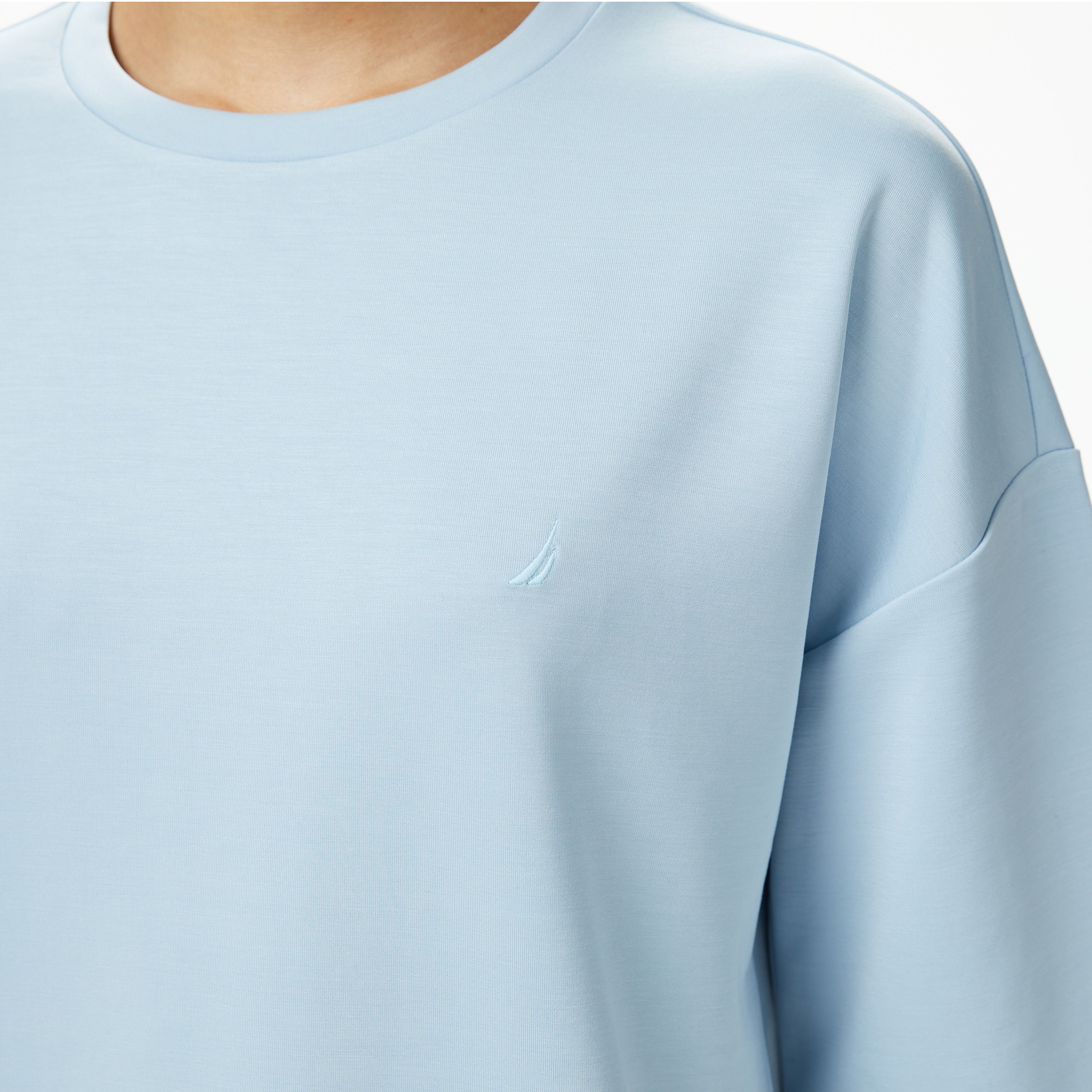 Nautica Kadın Mavi Slim Fit T-Shirt