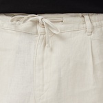 Nautica Erkek Krem Regular Fit Keten Şort