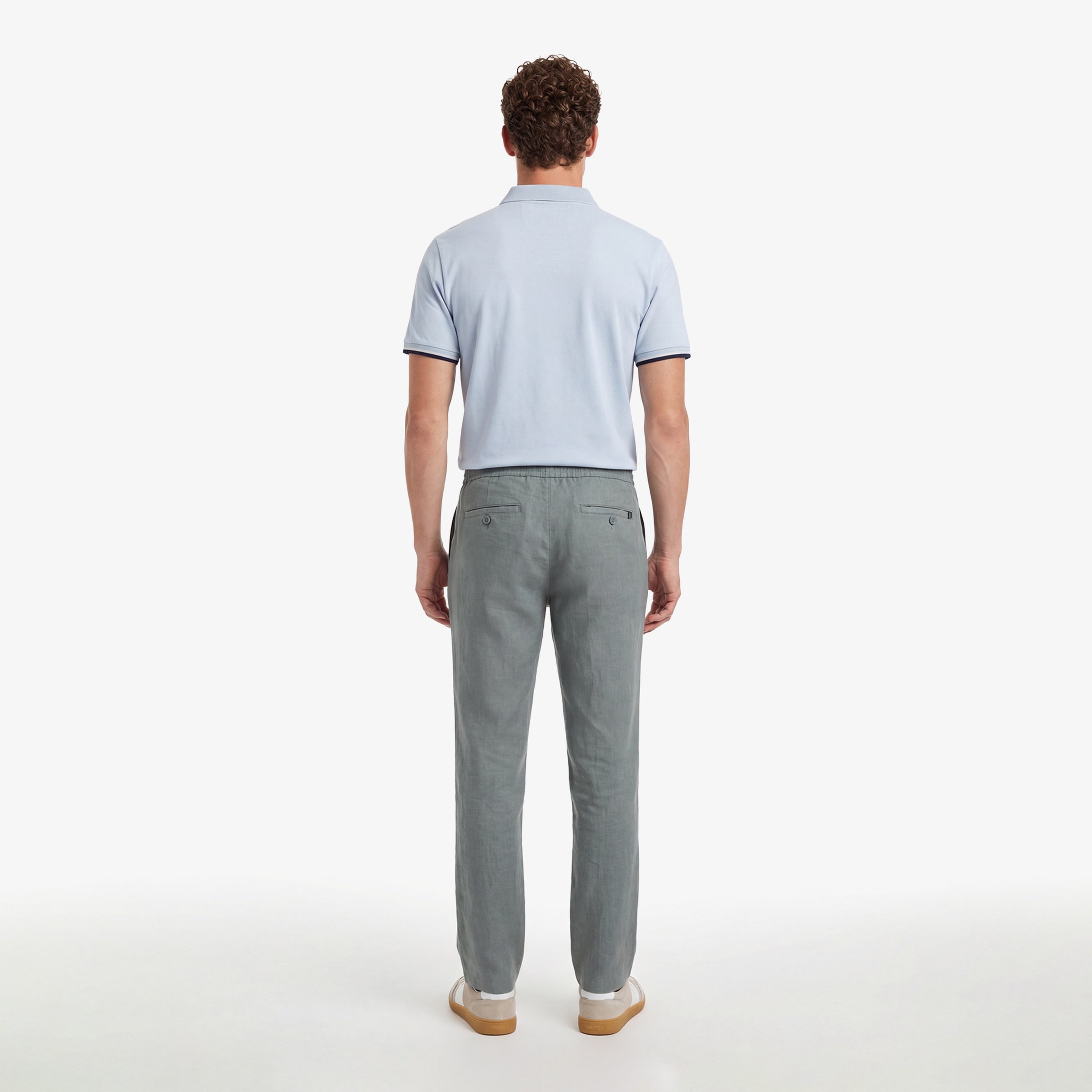 Nautica Erkek Yeşil Regular Fit Keten Pantolon