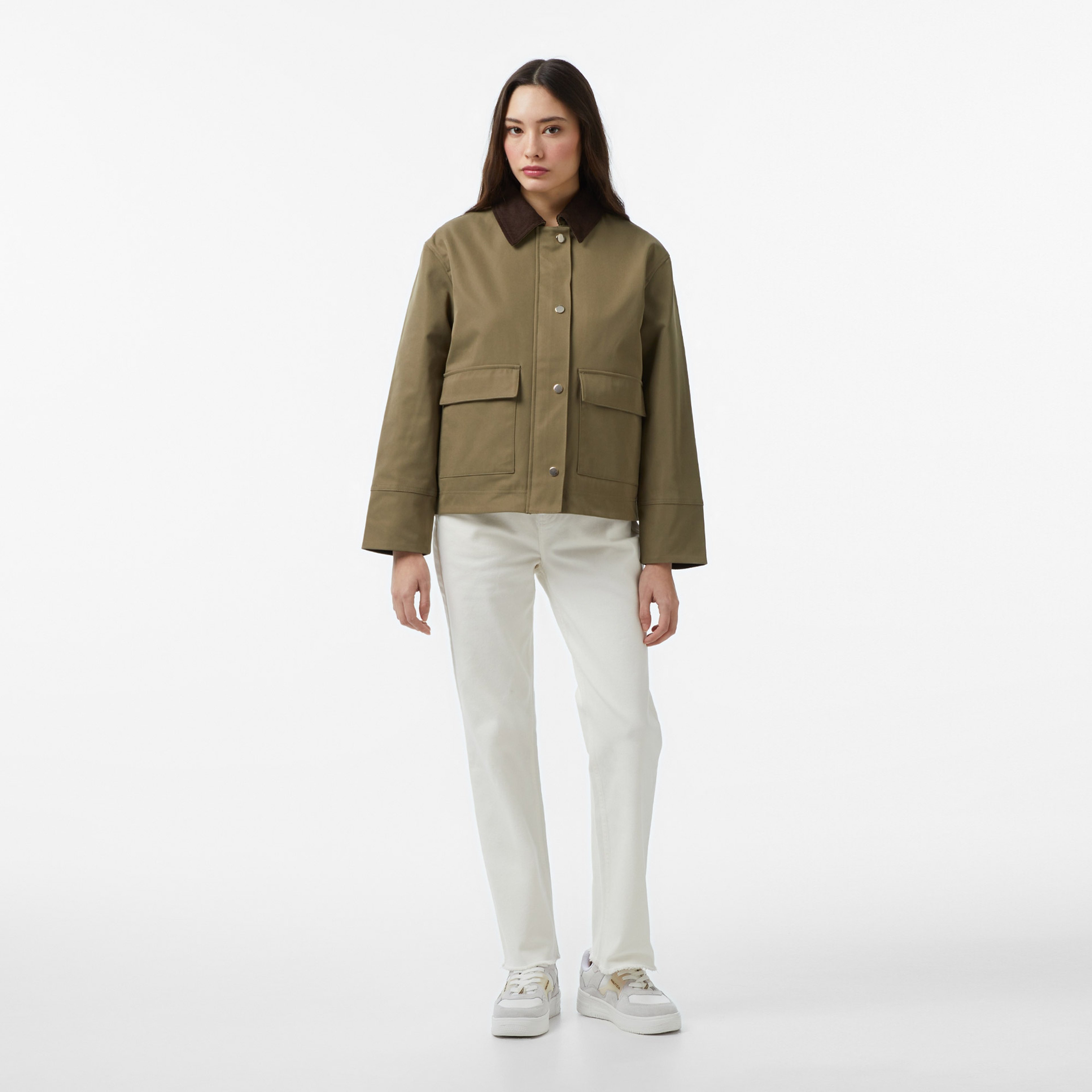 Nautica Kadın Yeşil Regular Fit Ceket