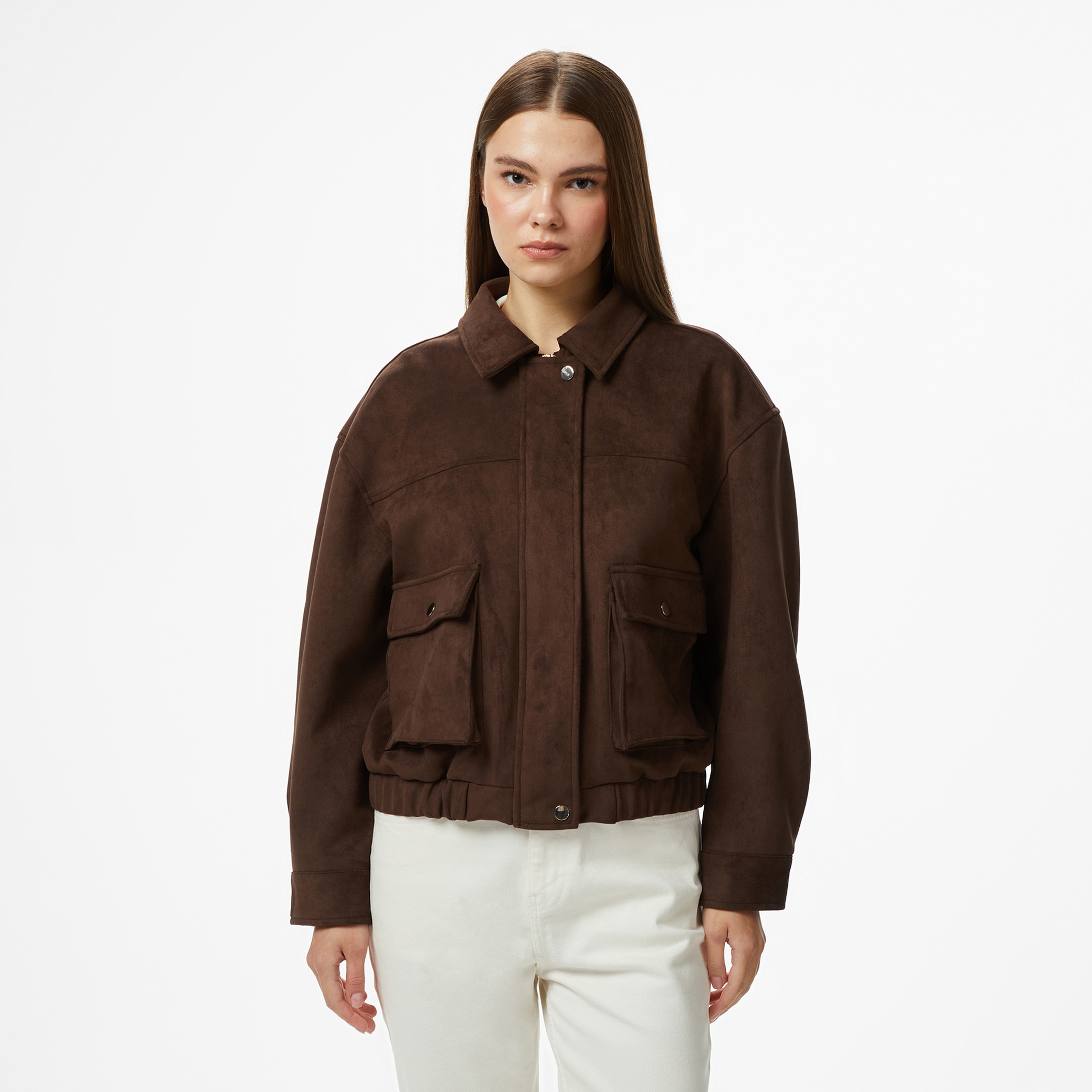 Nautica Kadın Kahverengi Regular Fit Ceket
