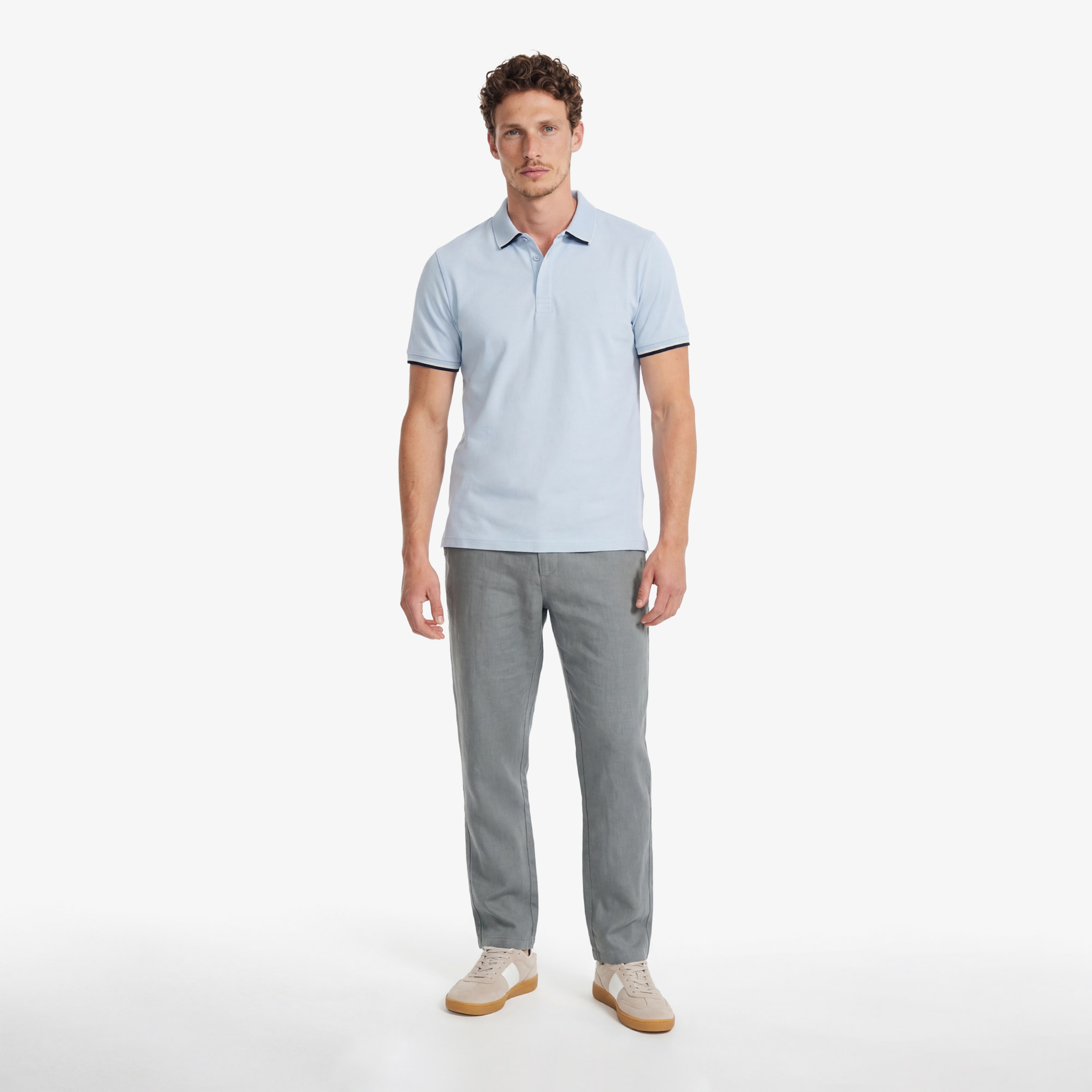 Nautica Erkek Mavi Regular Fit Pima Cotton Polo Yaka T-Shirt