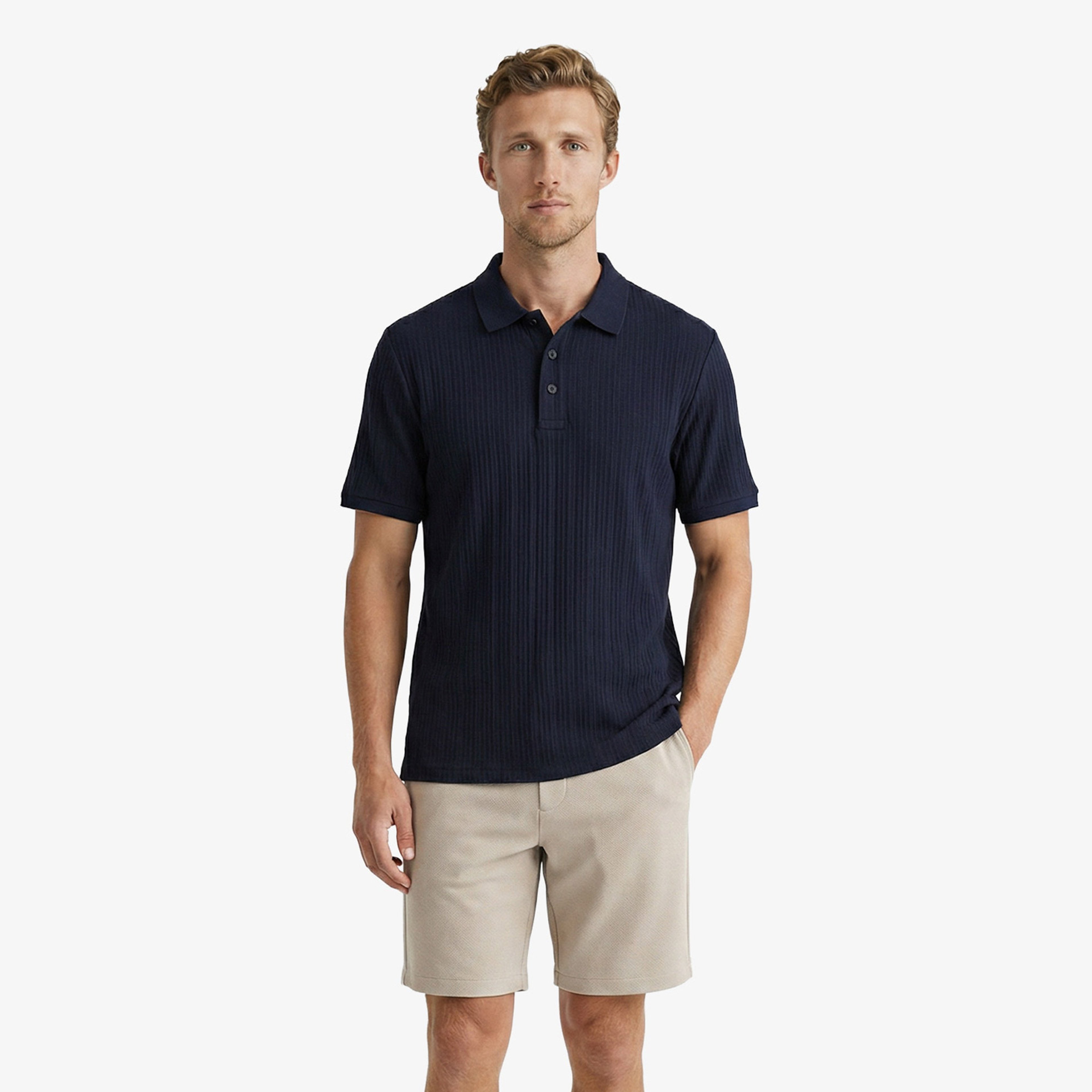 Nautica Erkek Lacivert Regular Fit Polo Yaka T-Shirt