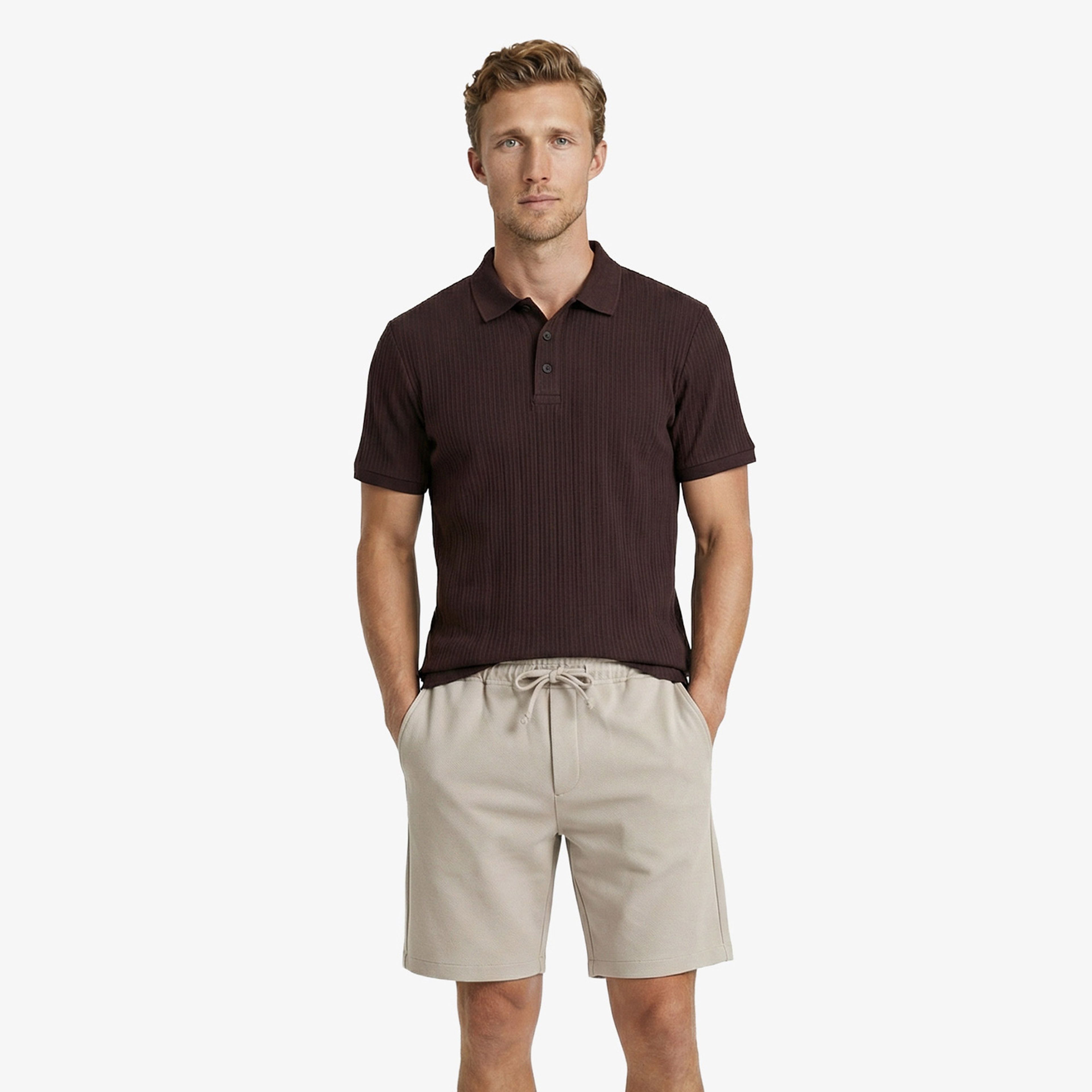 Nautica Erkek Kahverengi Regular Fit Polo Yaka T-Shirt