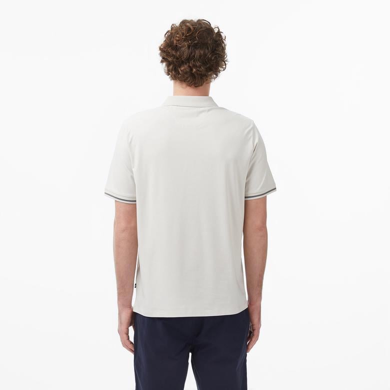 Nautica Erkek Gri Regular Fit Pima Cotton Polo Yaka T-Shirt