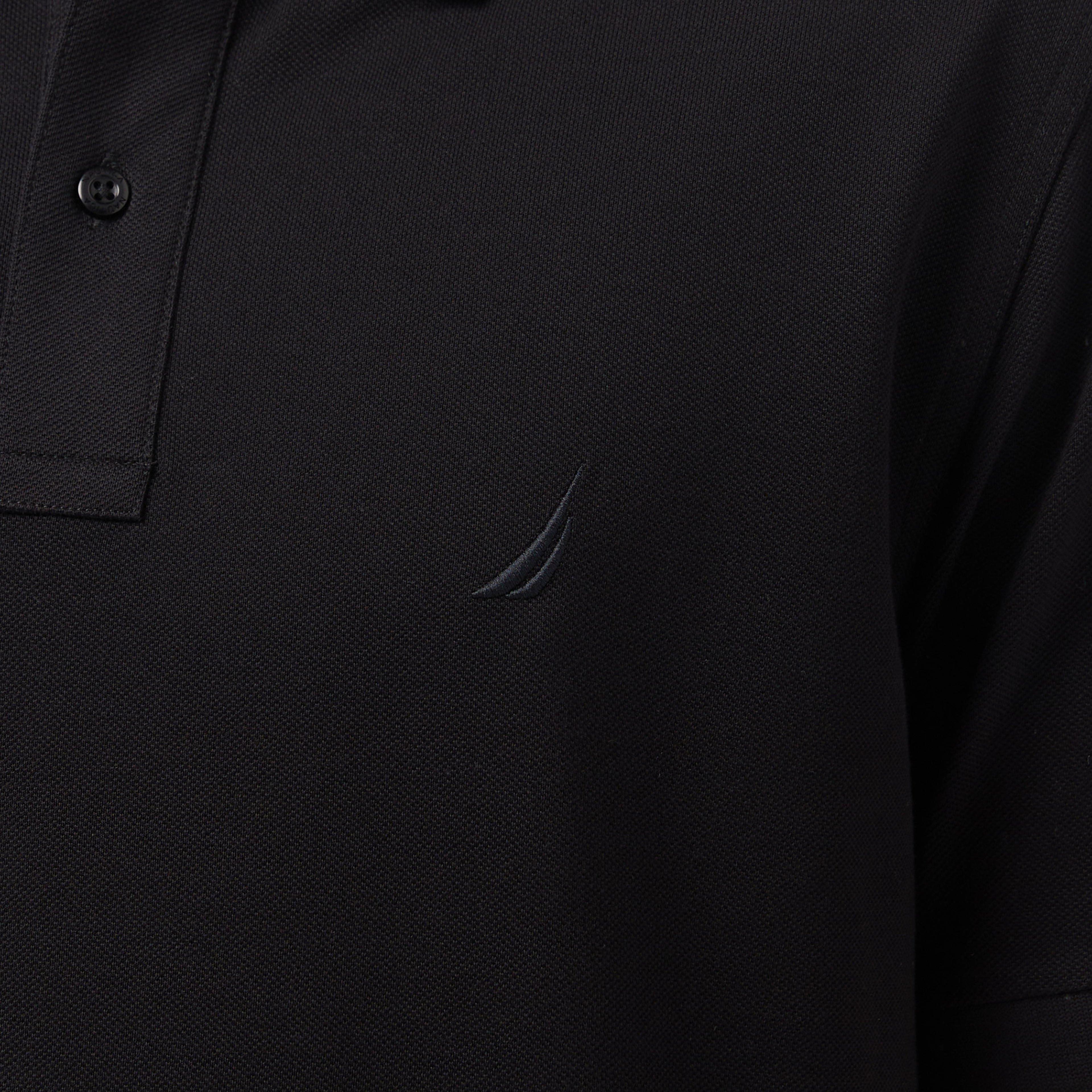 Nautica Erkek Siyah Regular Fit Polo Yaka T-Shirt